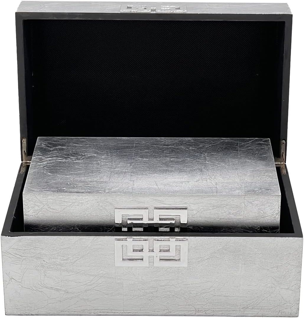 Galt International Storage Box Set Decorative Storage Box w/Hinged Lid Classic Design Wood Decor