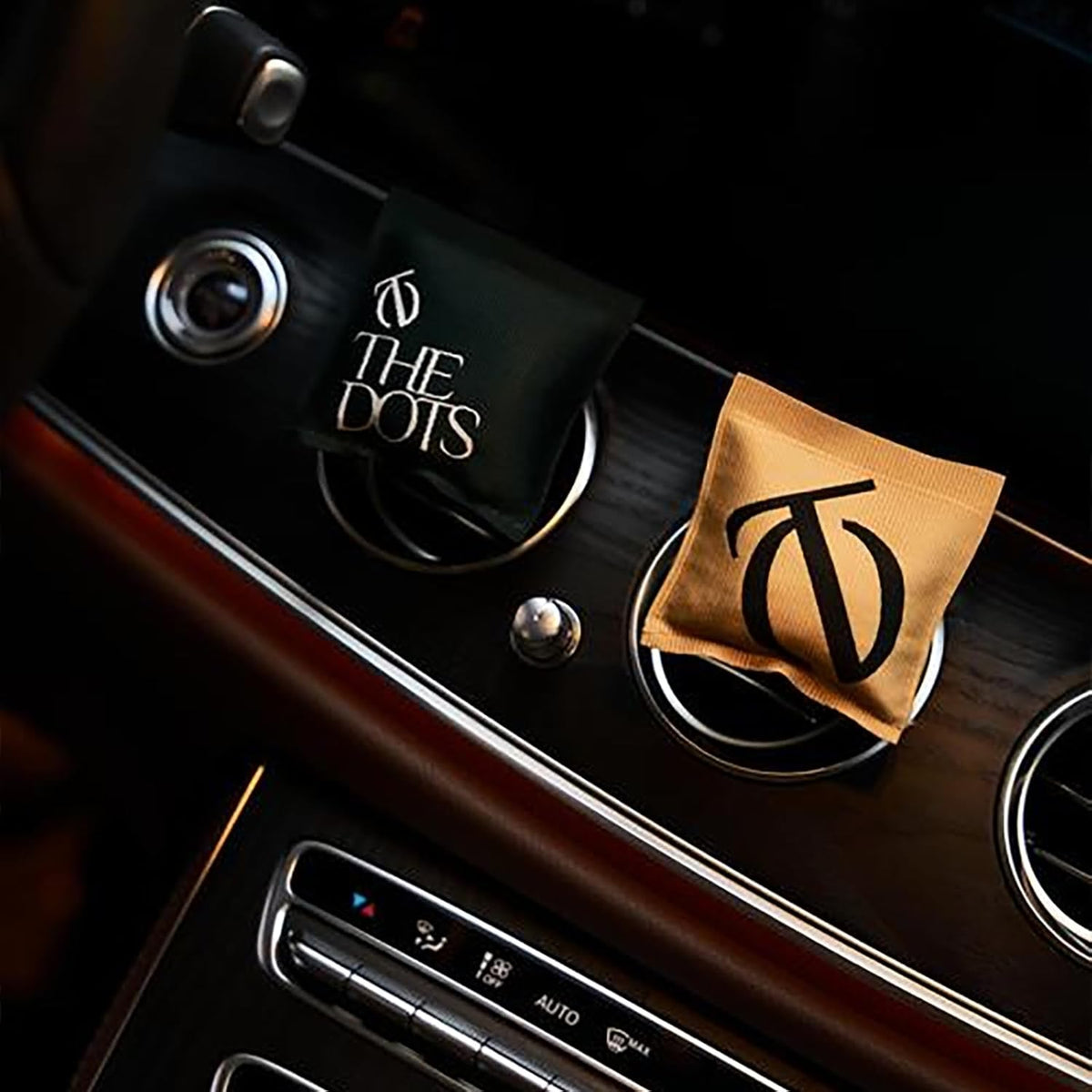 THEDOTS Series Moroccan Mint Tea Car Vent Clip, Fabric Sachet Air Freshener, 30 Days Long-Lasting