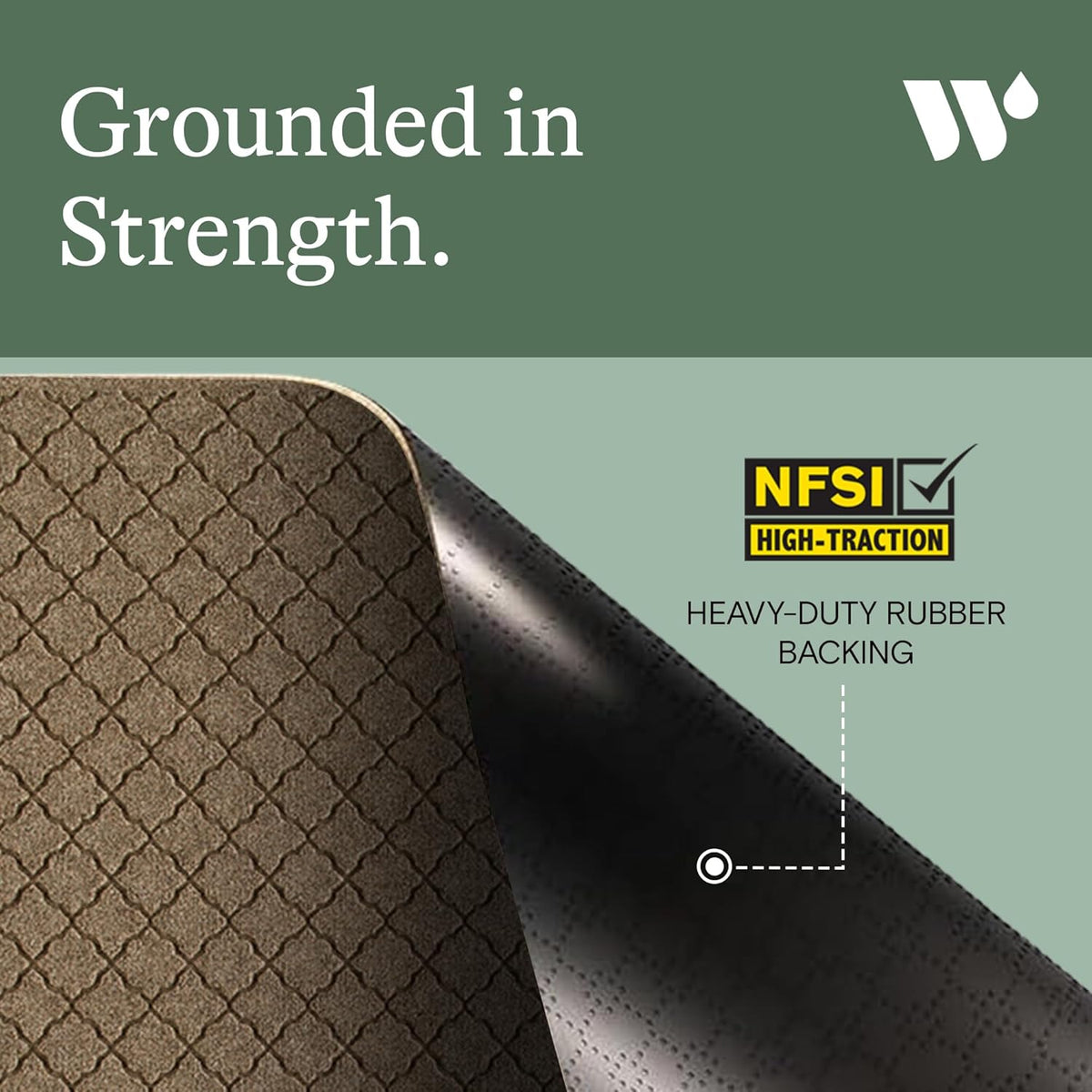 WaterHog Heavy Duty Doorway Mat, 4' x 6', Made in USA, Durable & Skid-Resistant Entryway Mat