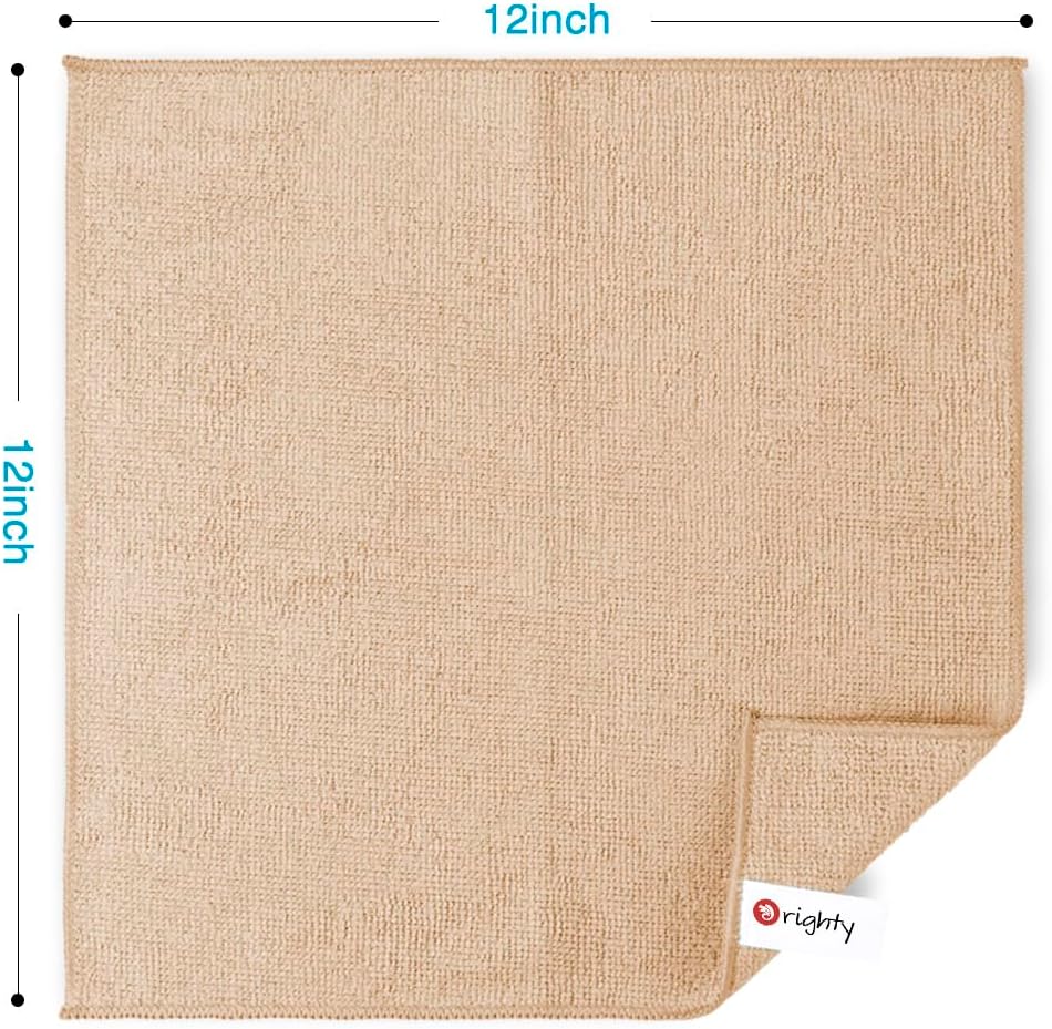 Orighty Microfiber Cleaning Cloth, 12 Pack Microfiber Towels for Cars, Highly Absorbent Car