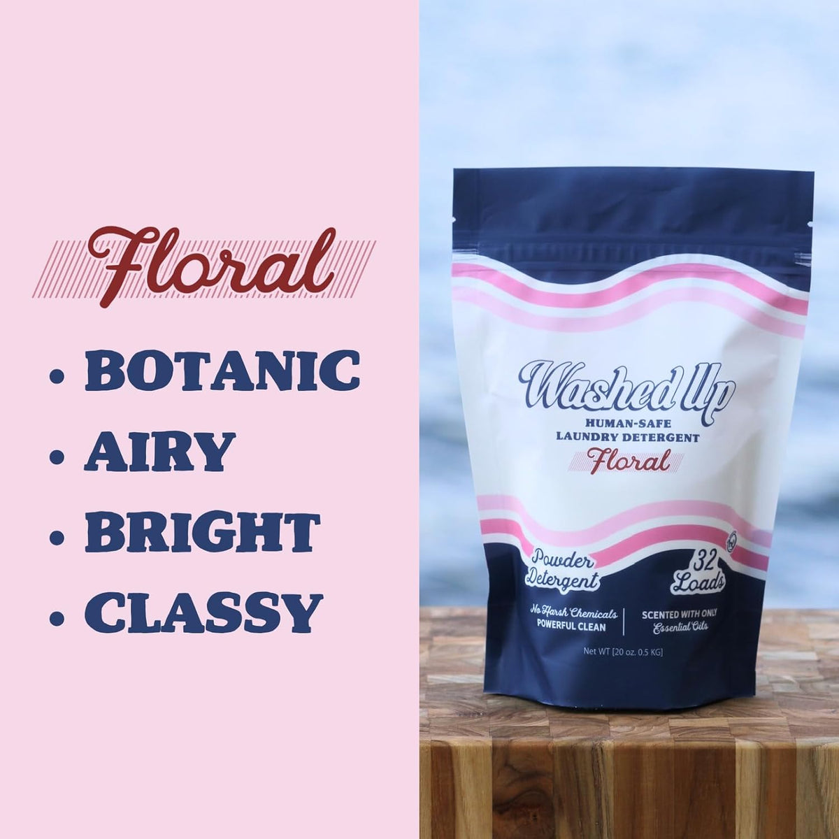 Laundry Detergent Powder | Safe for Sensitive Groups | Powerful Clean | Plant & Mineral-Based |