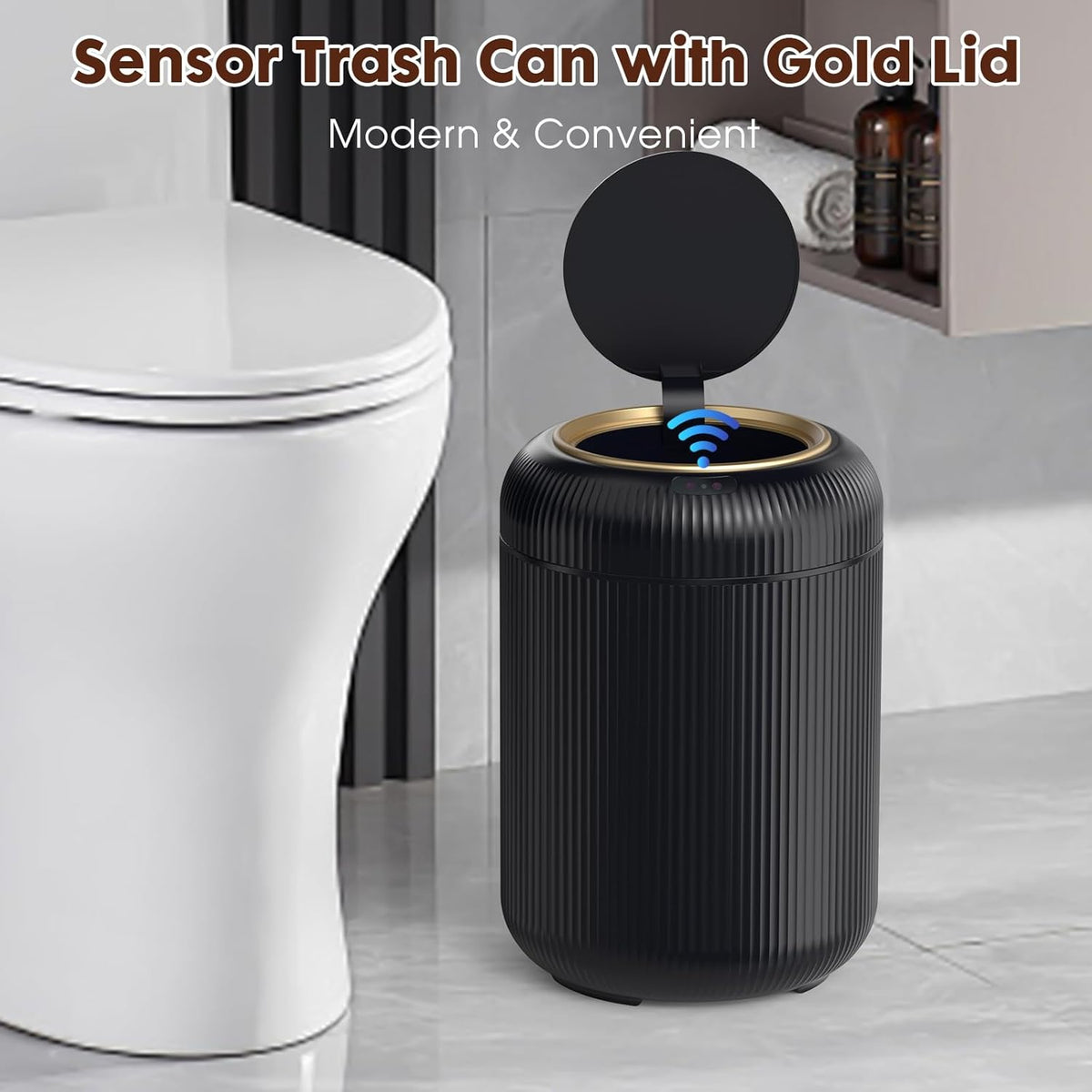 Procade Bathroom Trash Can Automatic Touchless,Motion Sensor Trash Bin,3 Gallon /11 L Smart Office