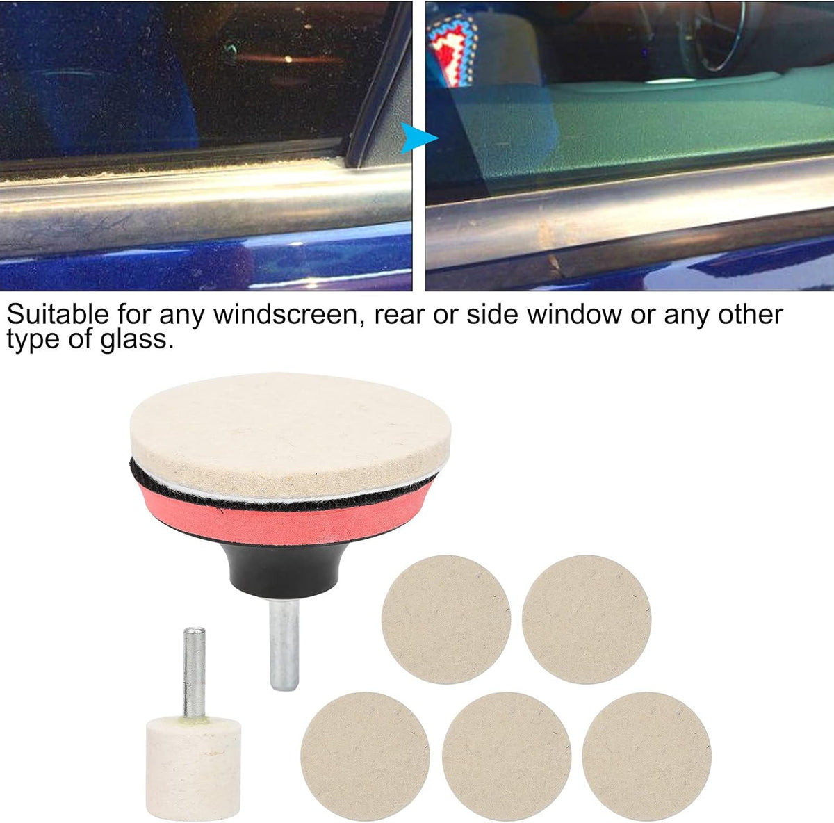 Cerium Oxide Glass Scratch Remover, Windshield Scratch Remover, 100g Cerium Oxide Powder Polishing