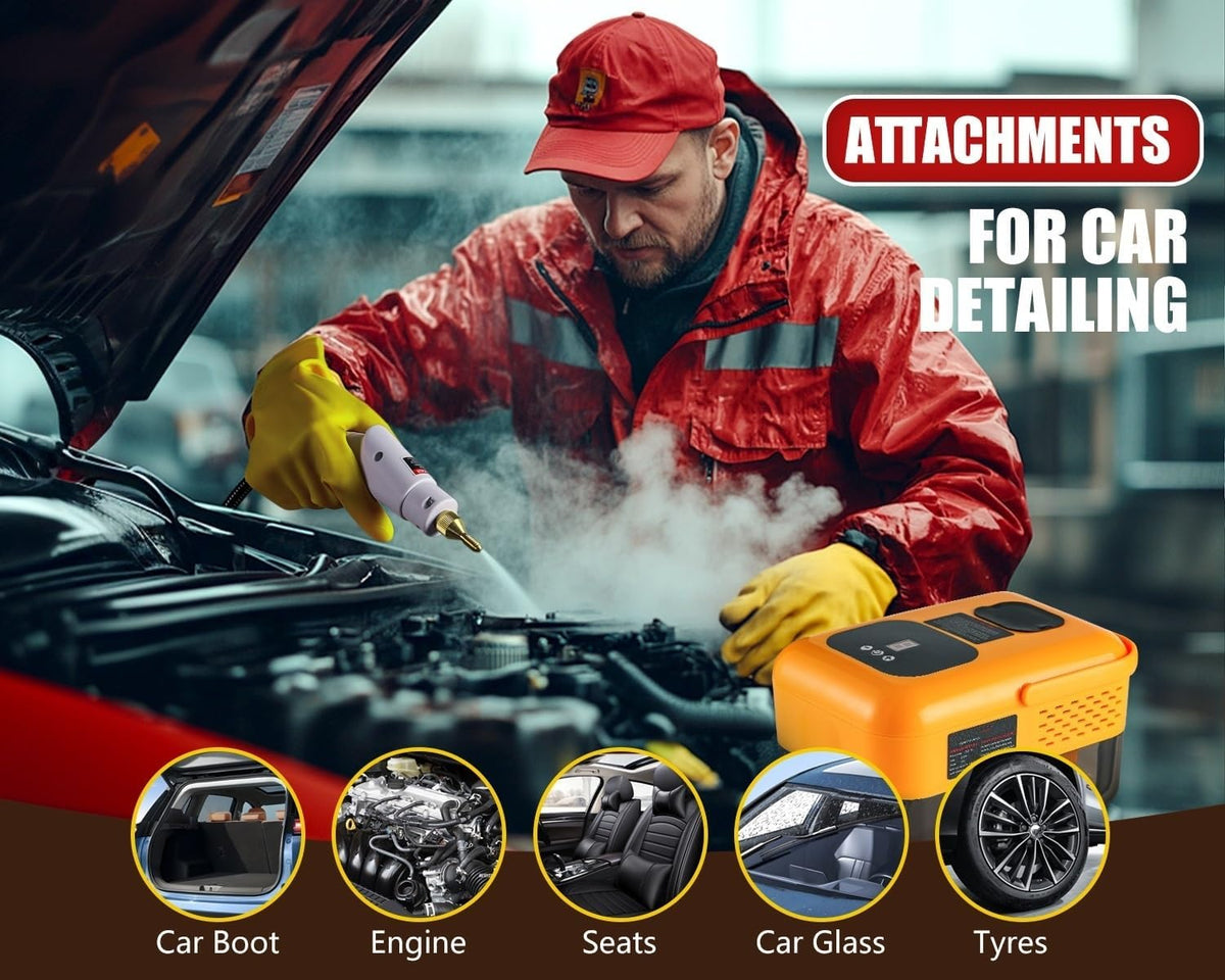 Steam Cleaner for Home, Handheld 2500W High Pressure Steamer for Cleaning, 9-Level Multipurpose