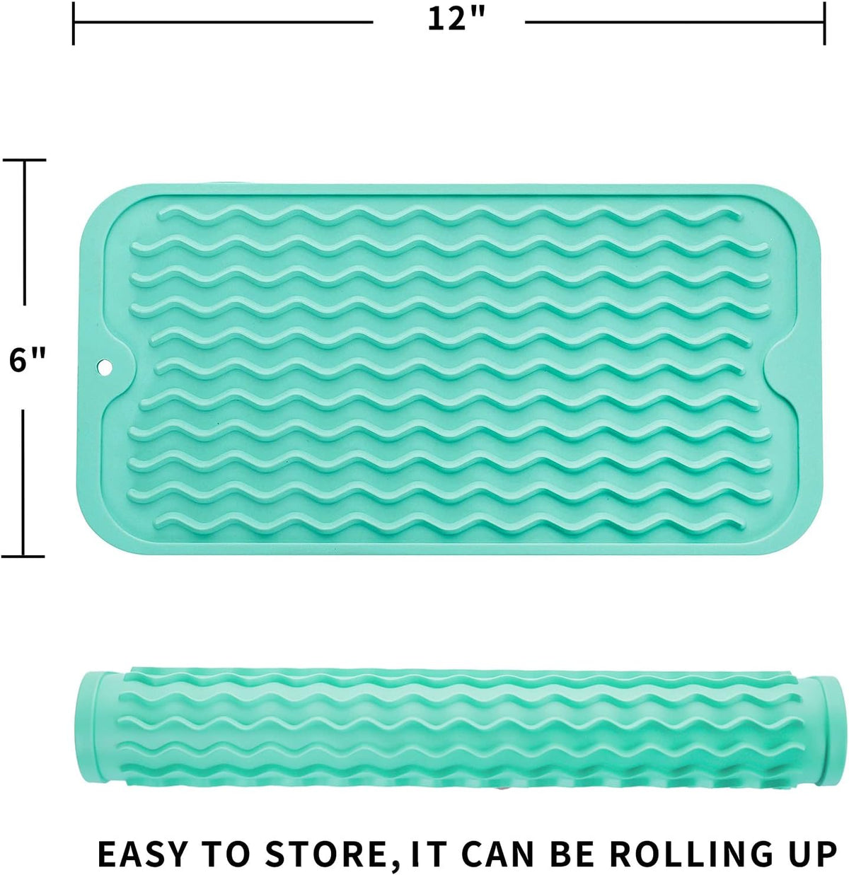 Silicone Dish Drying Mat for Multiple Usage,Easy clean,Eco-friendly,Heat-resistant Silicone Mat for
