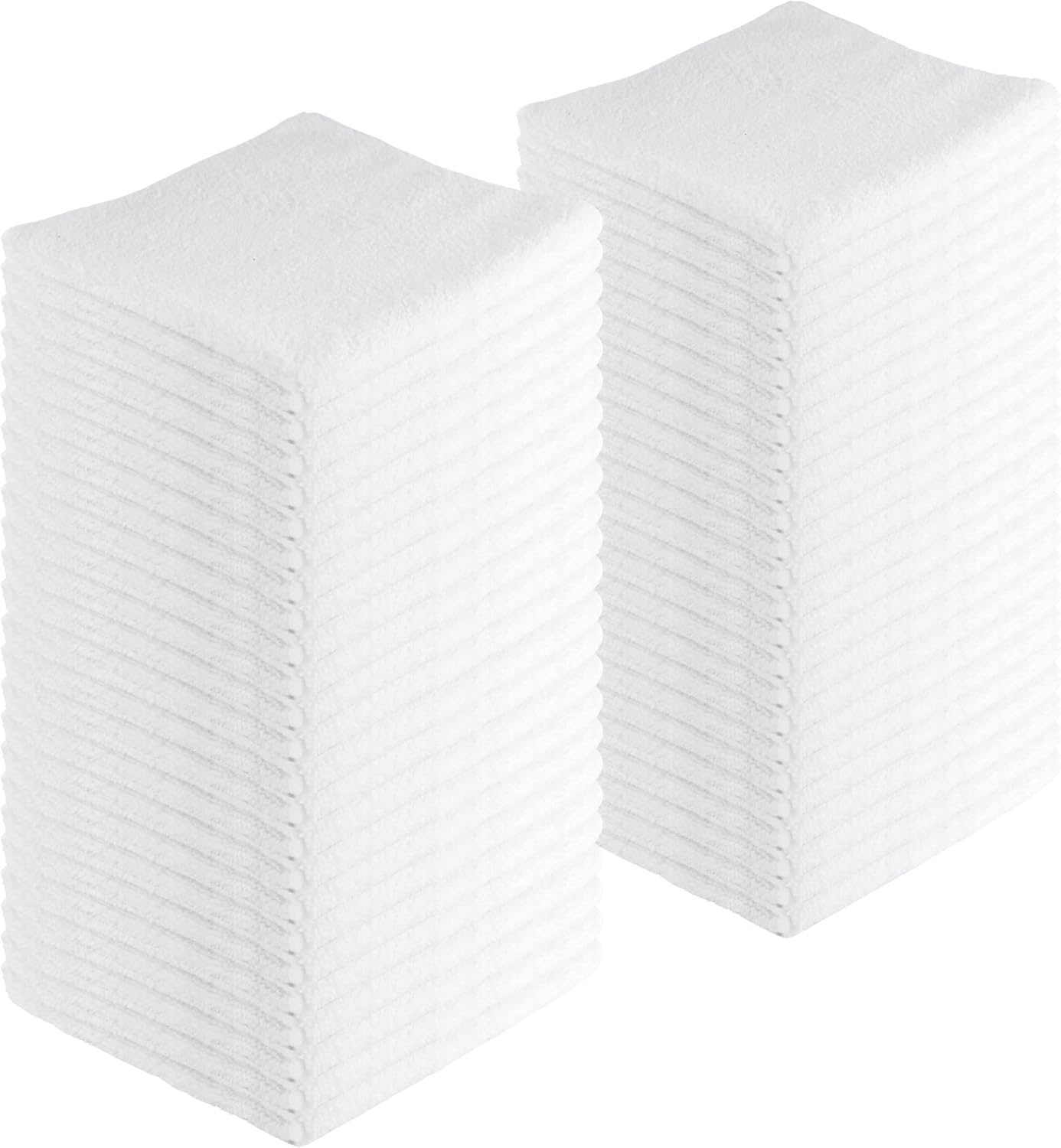 Microfiber Cleaning Cloths,48 Pack, 16"x16", All-Purpose, Softer, Highly Absorbent, Lint-Free