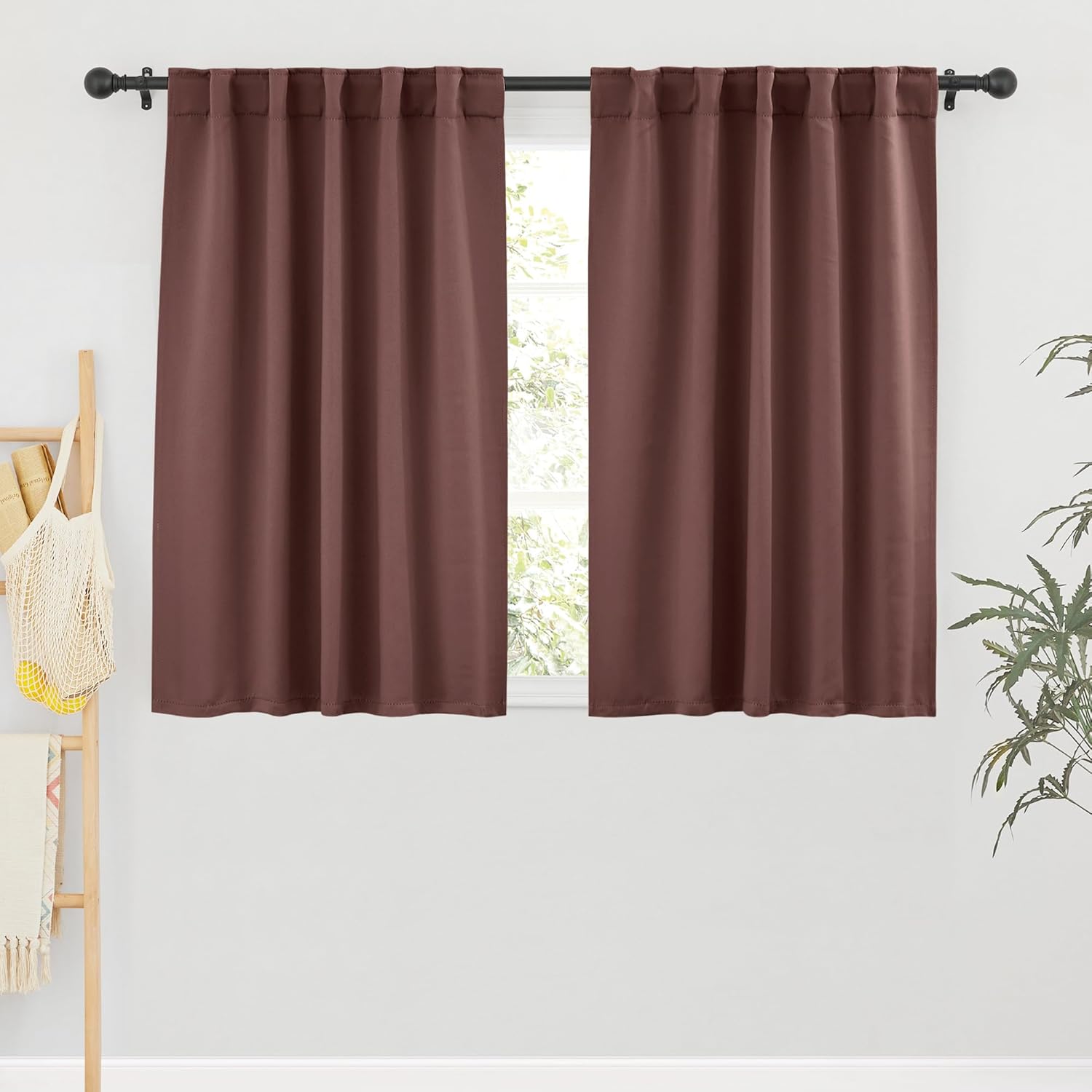 RYB HOME Blackout Curtains for Bedroom, Windows Shades Thermal Insulating Privacy Drapes for Living