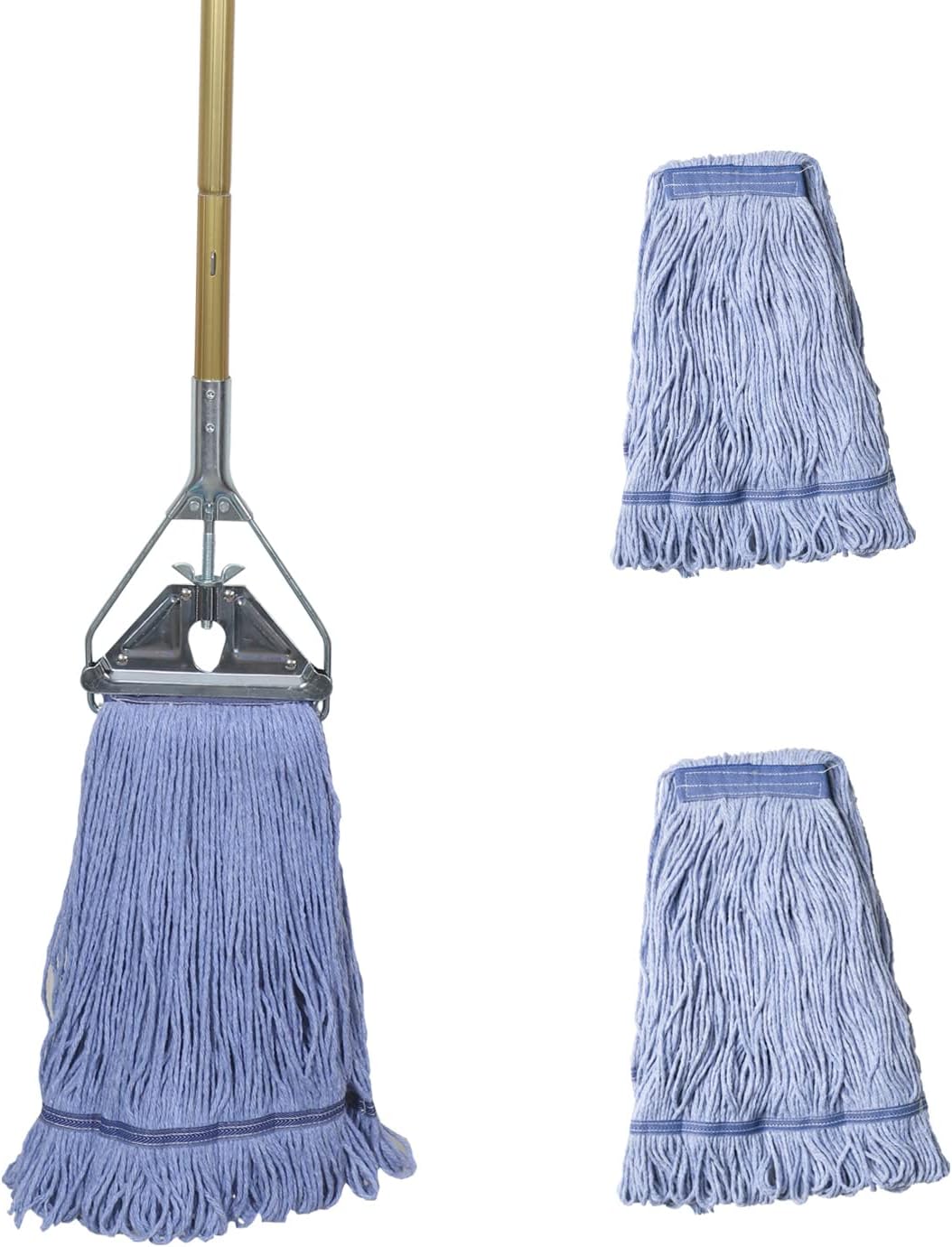 Heavy Duty Commercial Industrial Mop ,58" Looped-End String Wet Cotton Mops for Floor Cleaning