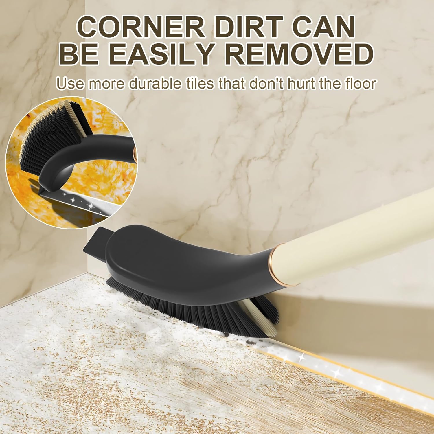 Crevice Cleaning Brush, Hard Bristle Grout Brush Gap Cleaner Tool for Tight Groove Spaces, Kitchen