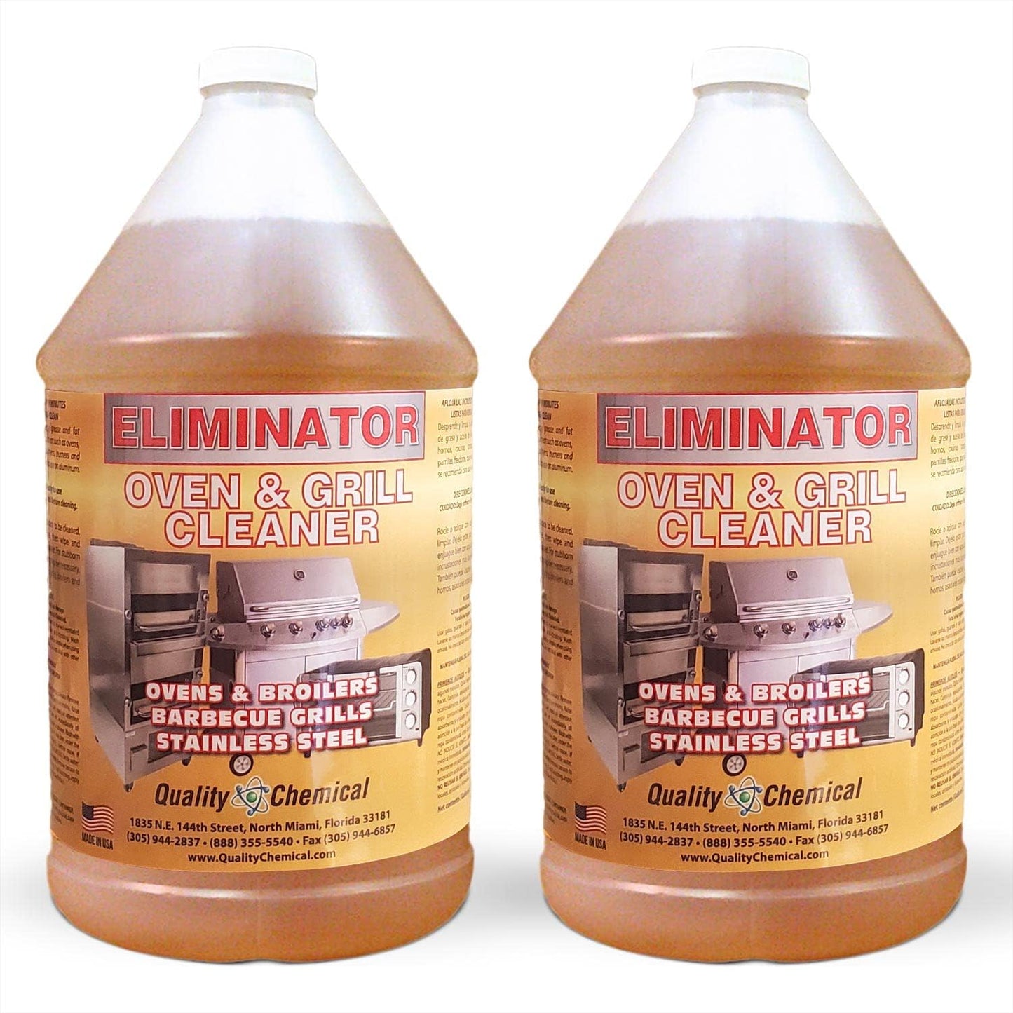 Quality Chemical Oven Cleaner & Grill Cleaner - Heavy-Duty/Fast Acting & Easy to
