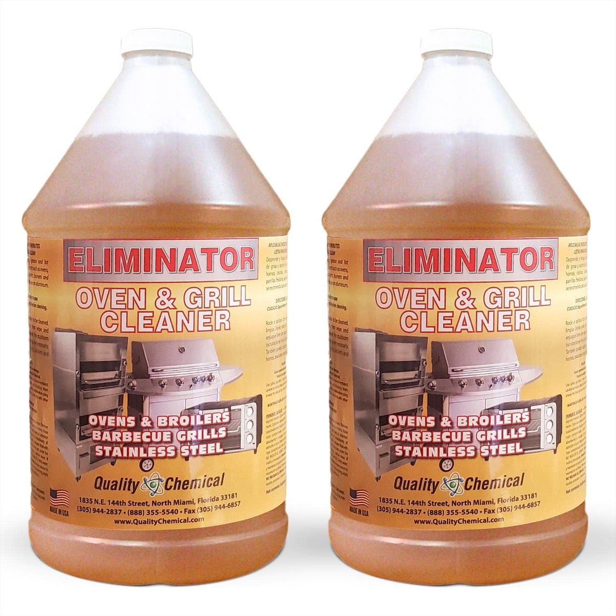 Quality Chemical Oven Cleaner & Grill Cleaner - Heavy-Duty/Fast Acting & Easy to