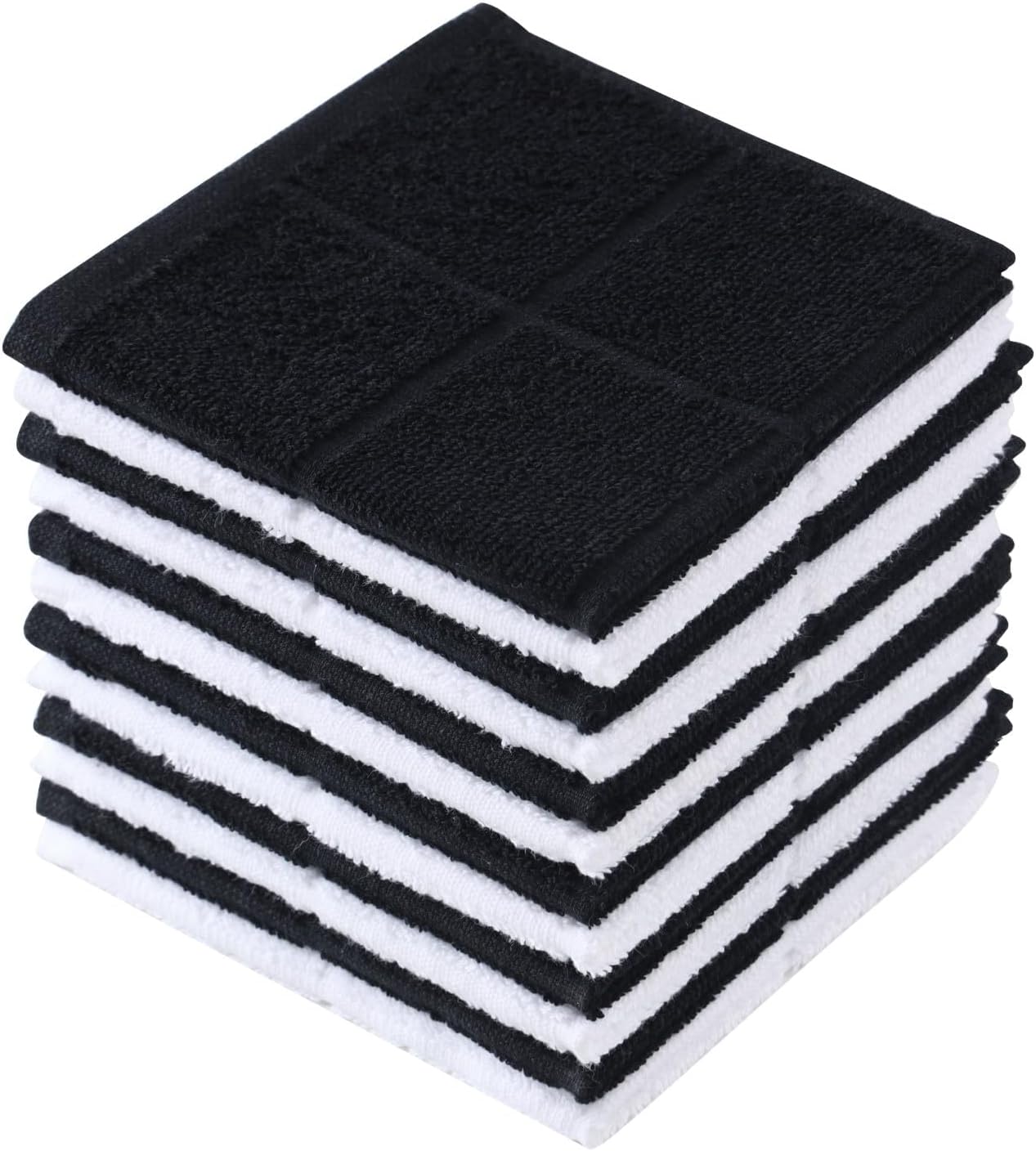Glynniss Dishcloths Kitchen Highly Absorbent Dish Rags 100% Cotton Dish Cloths for Washing Dishes