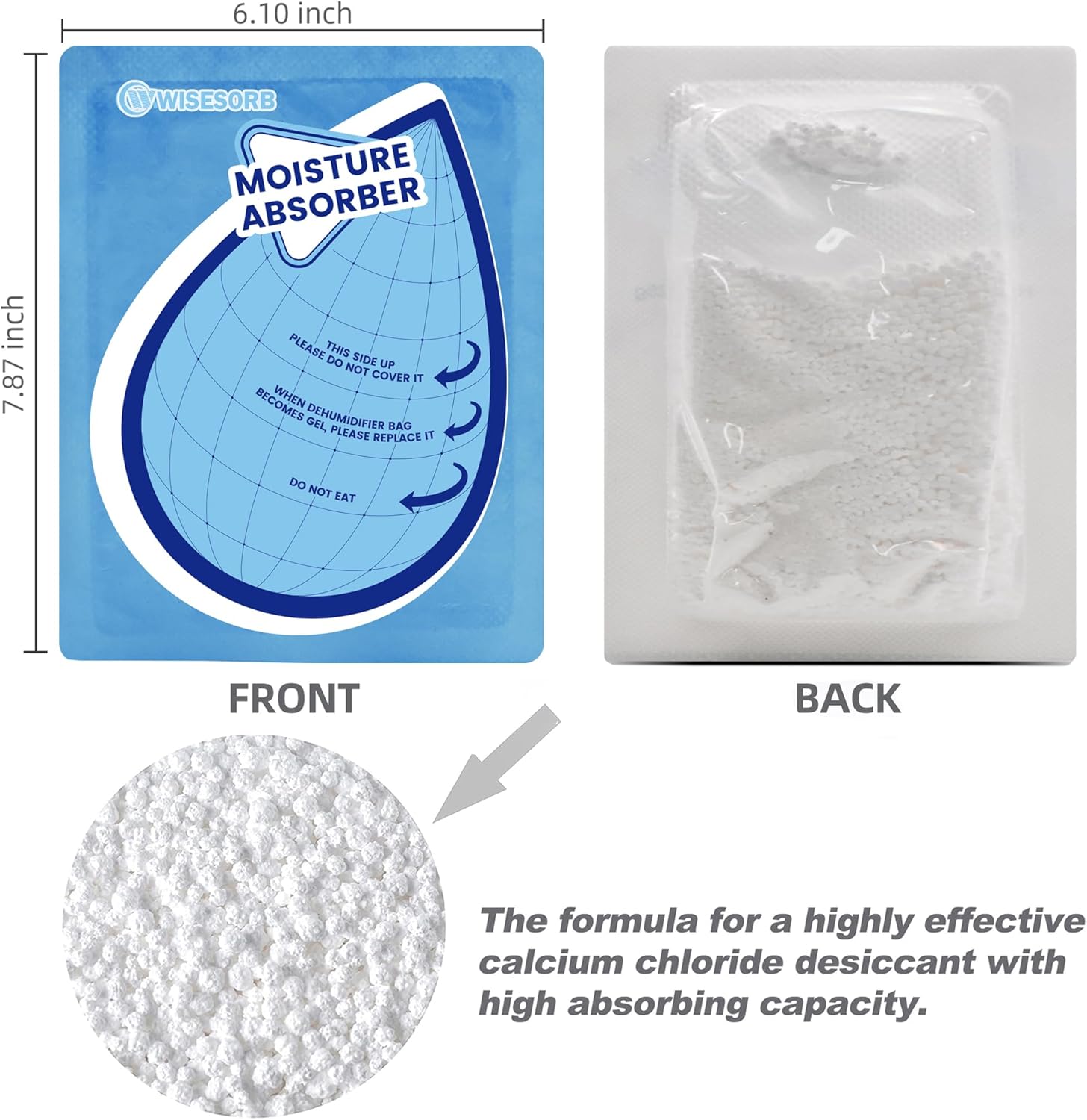 100 Gram 30 Packs Moisture Absorbers, Dehumidifier Bags for Bathrooms, Basements, Rvs, Humidity