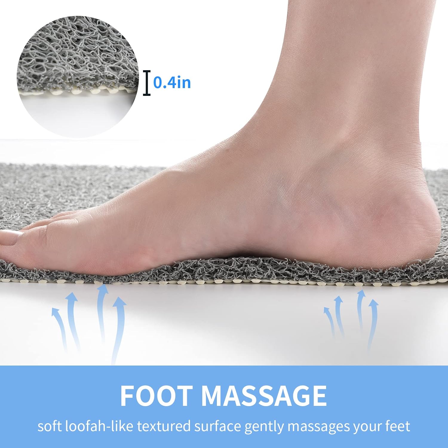 Non Slip Bathtub Mat,Anti Slip Shower Mat,Fast Drying Bath Tub Mats,Foot Scrubber Mat,Anti Slip Mat