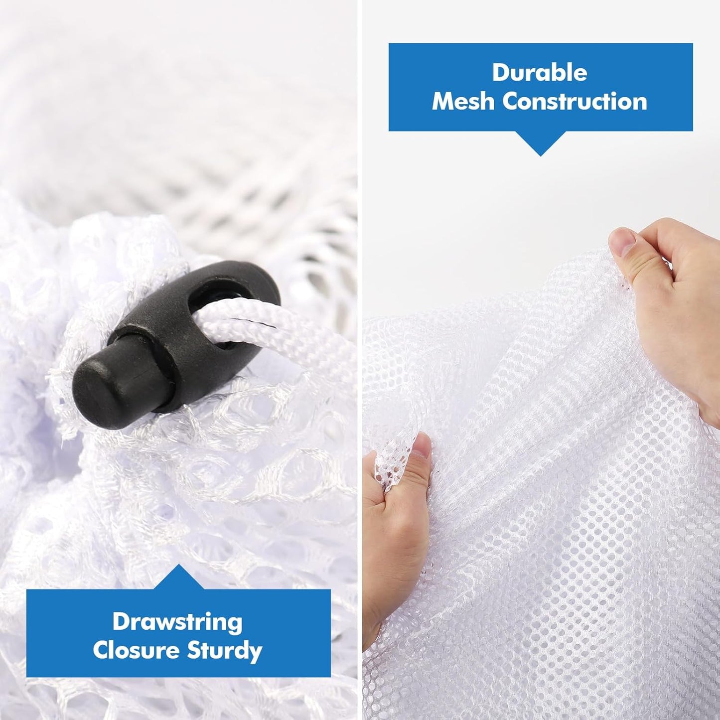 4Pcs Mesh Laundry Bags Washing Machine Mesh Wash Bags for Clothes,Underwear,Lingerie, Bed Linen
