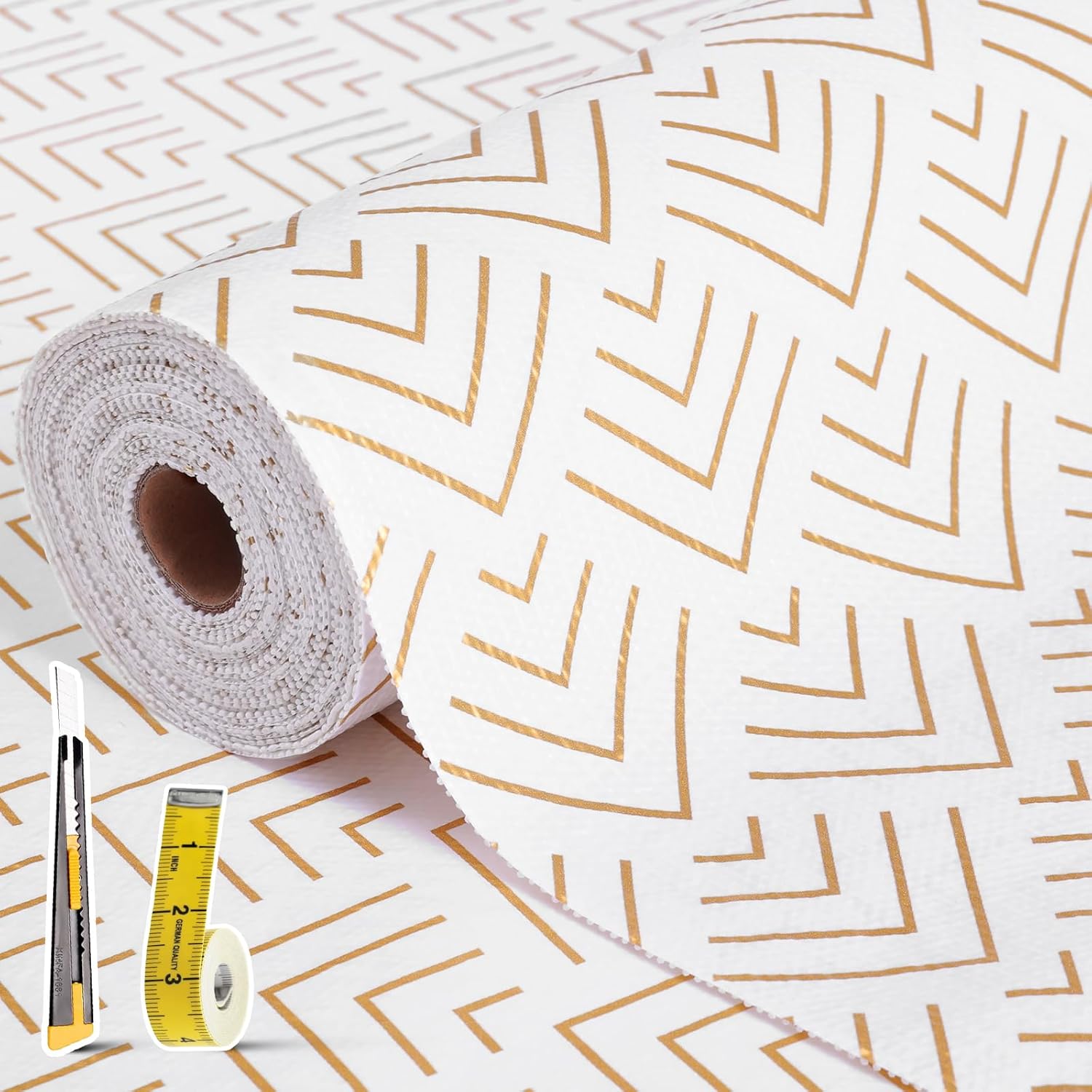 Shelf Liner for Kitchen Cabinets Non Adhesive Drawer Liner Non-Slip Thickened Shelf Liner Paper