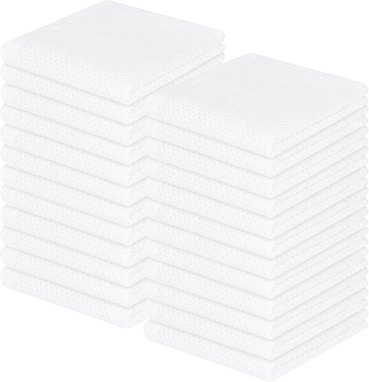 Homaxy 100% Cotton Waffle Weave Kitchen Dish Cloths, Ultra Soft Absorbent Quick Drying Dish Towels