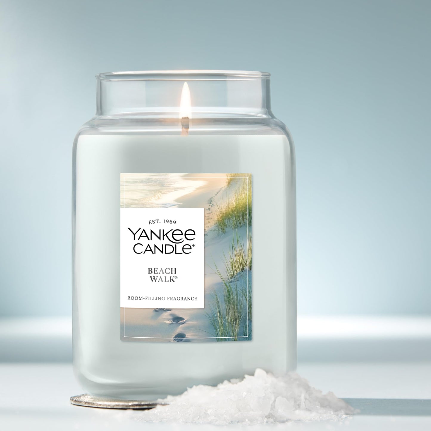 Yankee Candle Beach Walk Scented Candle, 22oz Large Jar with up to 150 Hour Burn Time, Giftable