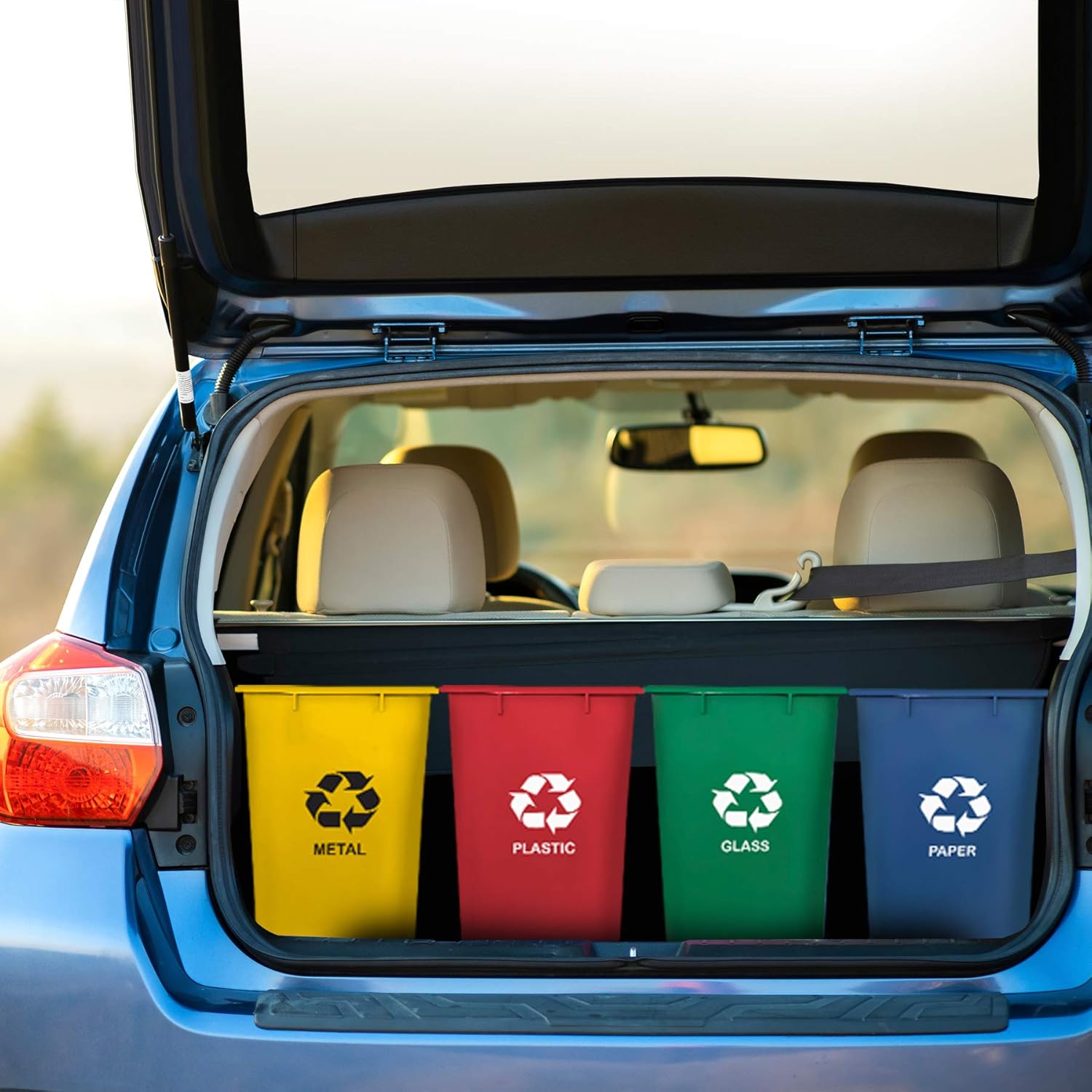 Acrimet Wastebasket Bin for Recycling, 6.75 Gallon/ 27 Quart/ 25.552 Liter (Made of Plastic)