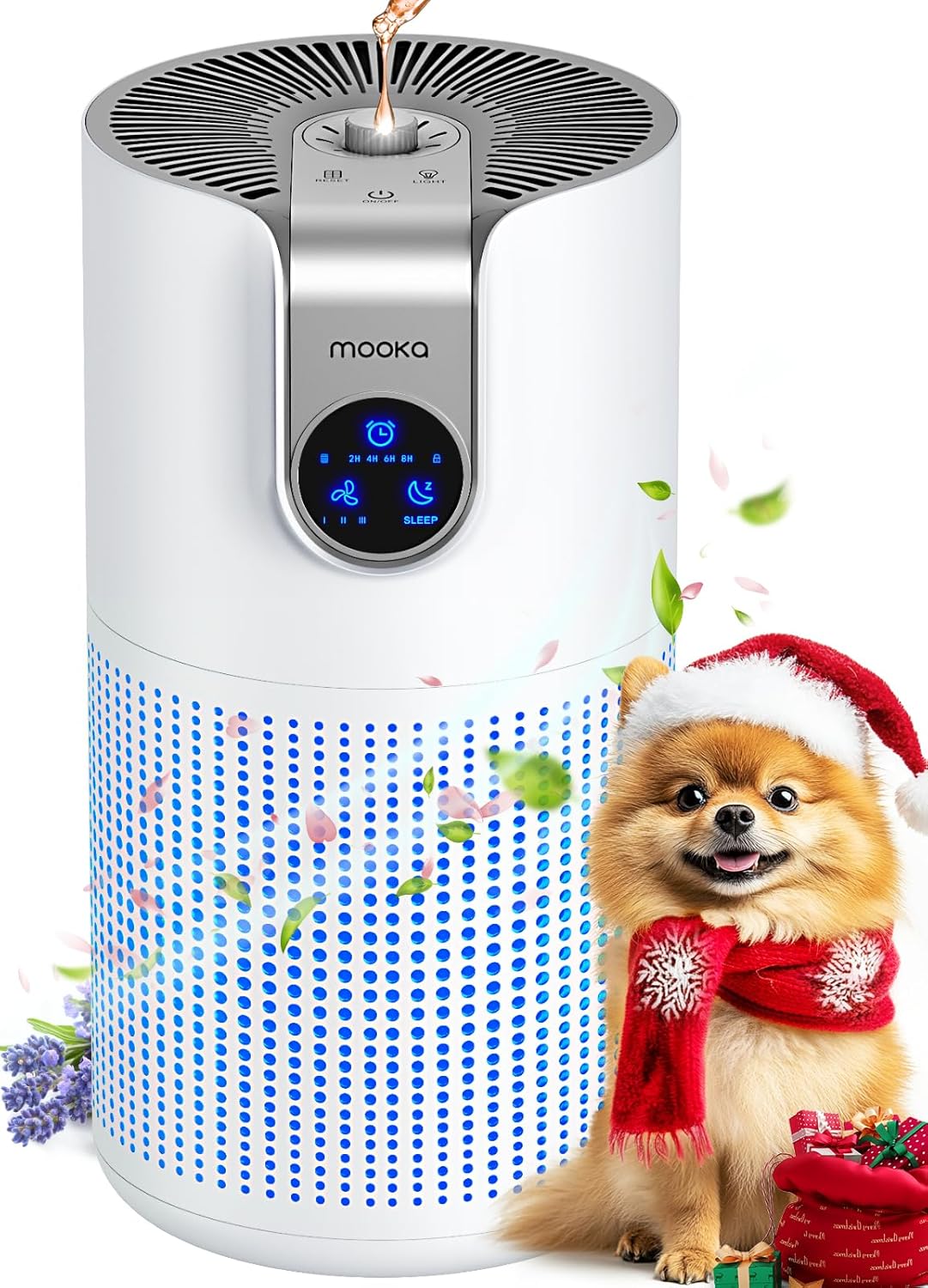 Air Purifiers for Home Large Room Up to 1500ft² with Aromatherapy, MOOKA HEPA Air Purifier for