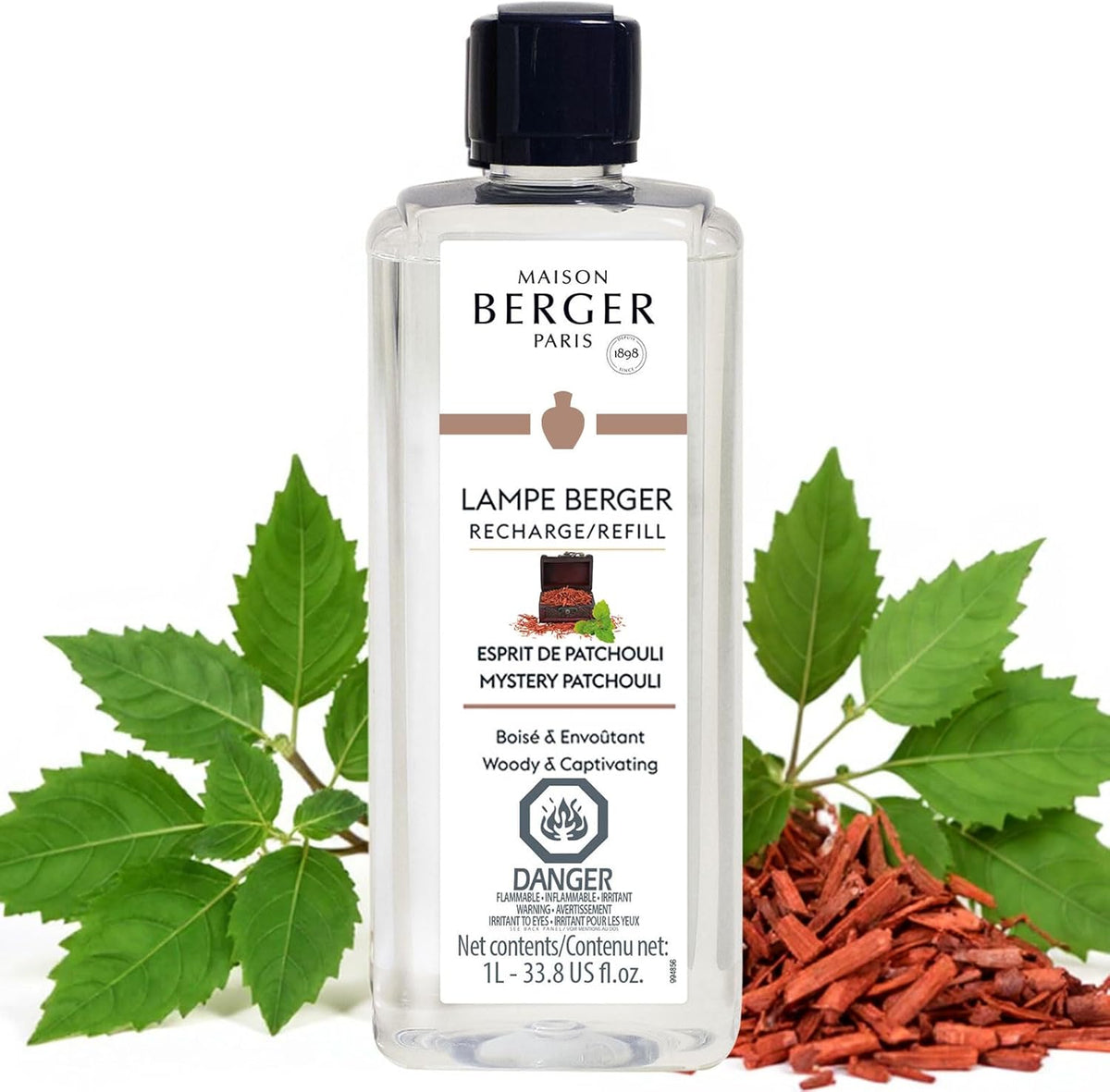 Mystery Patchouli - Lampe Berger Fragrance Refill for Home Fragrance Oil Diffuser - 33.8 Fluid
