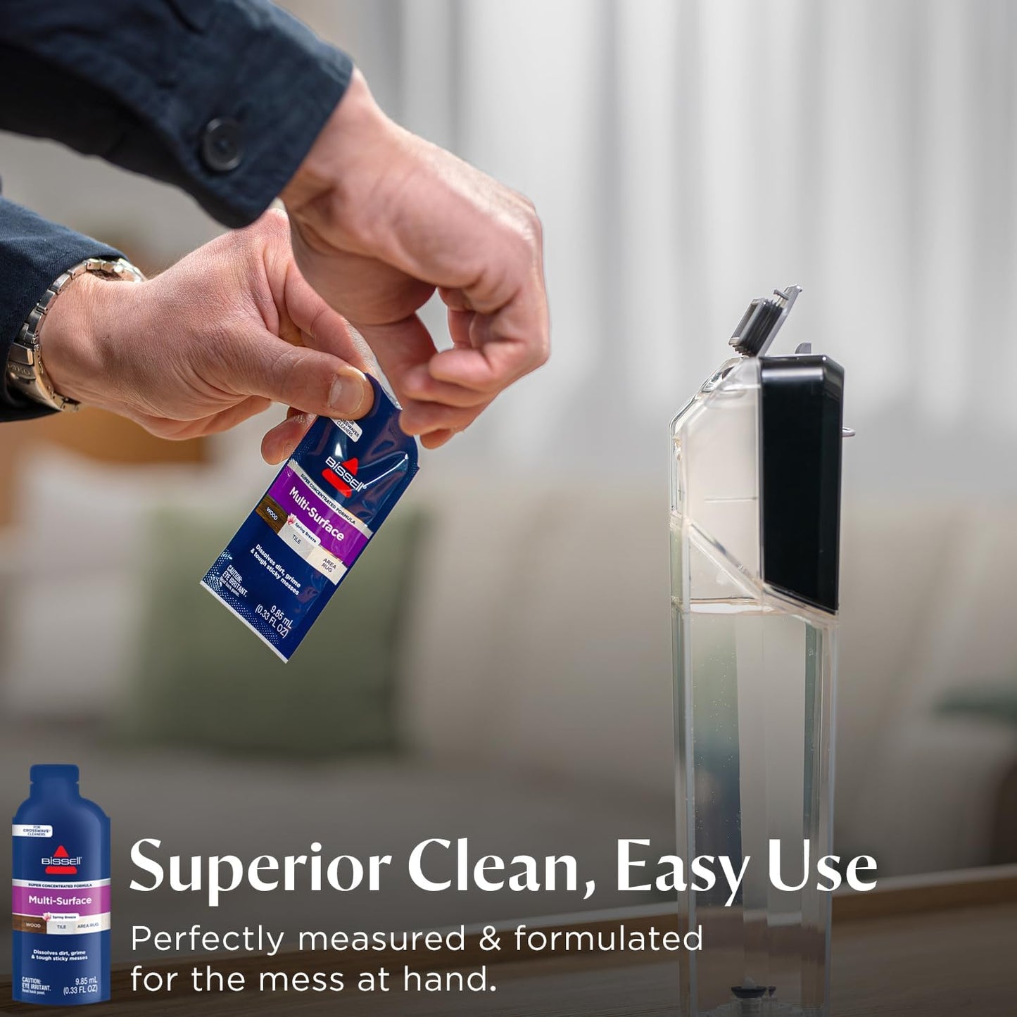 BISSELL NEW Multi-Surface Super Concentrate Cleaning Formula for Hard Surface and Area Rug
