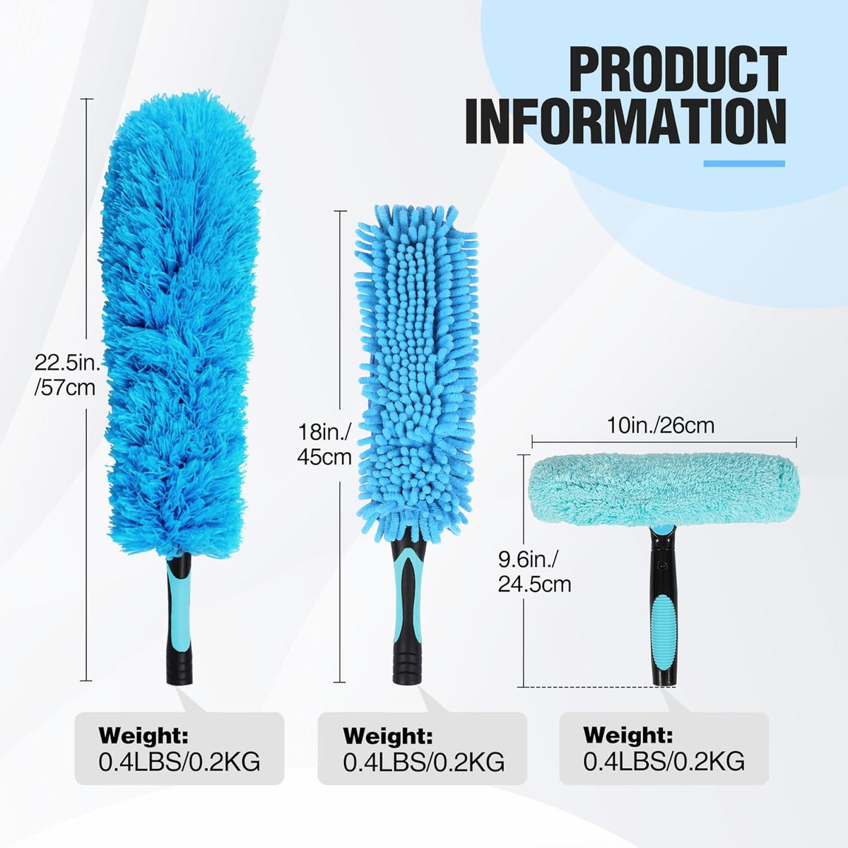 Lineslife Cobweb Duster,Washable Cleaning Duster Kit with Flexible Microfiber Duster Head, 1 *