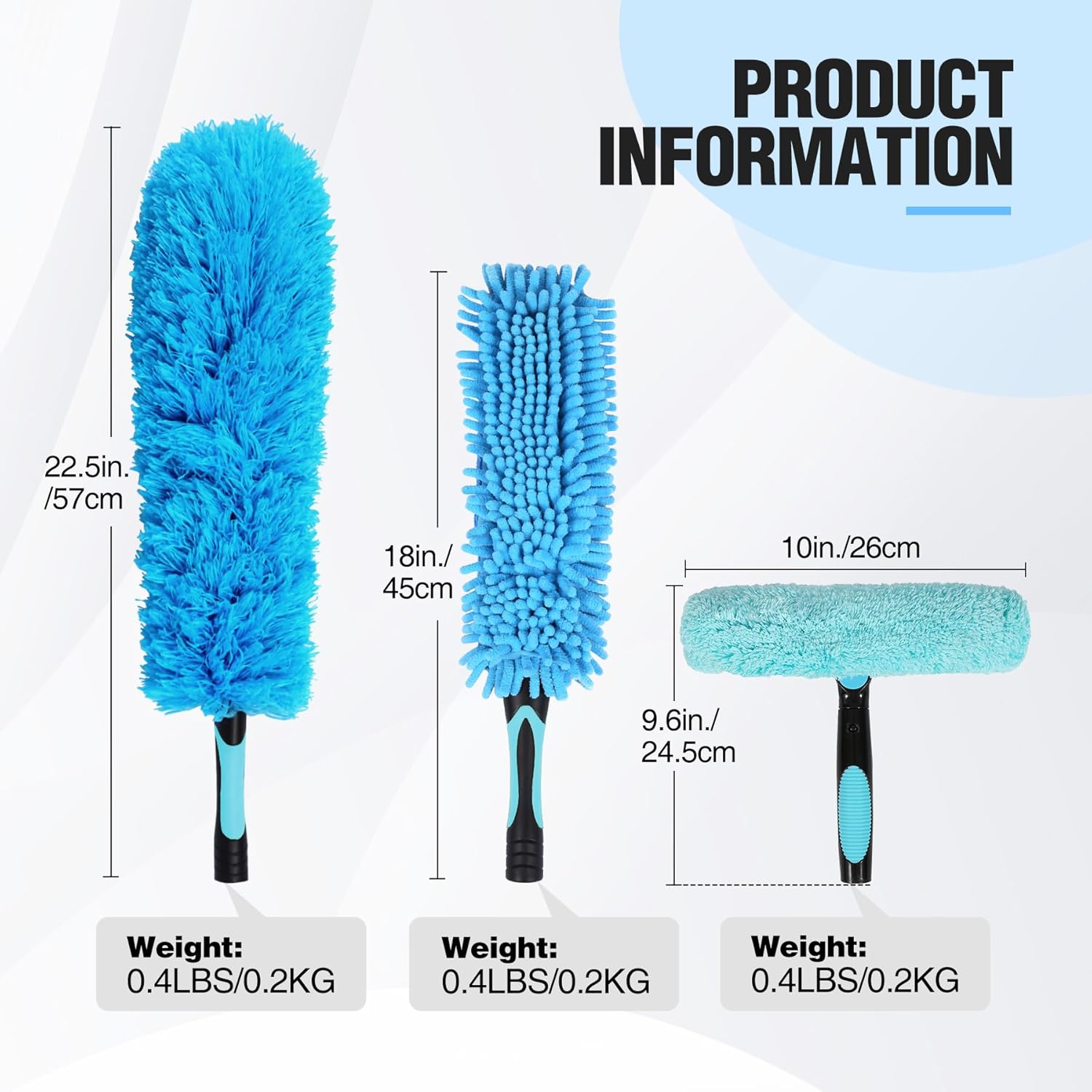 Lineslife Cobweb Duster,Washable Cleaning Duster Kit with Flexible Microfiber Duster Head, 1 *
