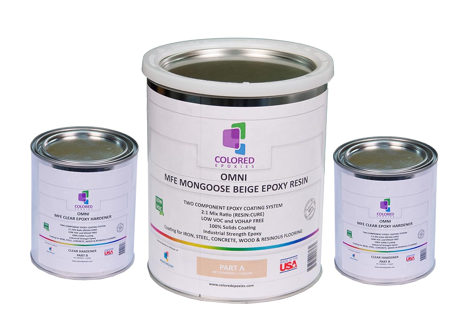 colored epoxies Mongoose Beige Epoxy Resin for Bar Tops, Table Tops, Wood, Concrete, Epoxy Art &