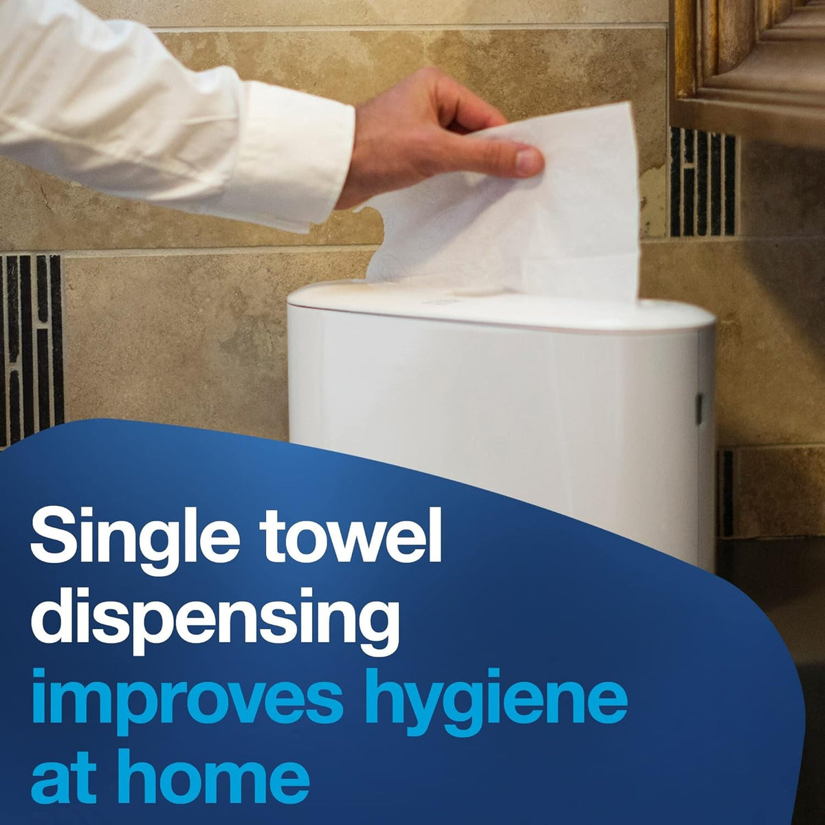 Tork Xpress Paper Towel Dispenser, White, H2/H23 Multifold Compatible, Compact design for Home &