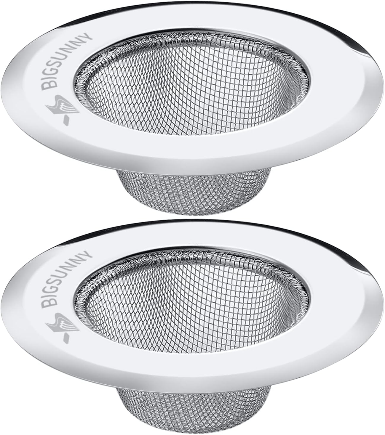 Mesh Sink Strainer Set of 2, MSY BIGSUNNY Stainless Steel Kitchen Sink Strainer Kitchen Drain