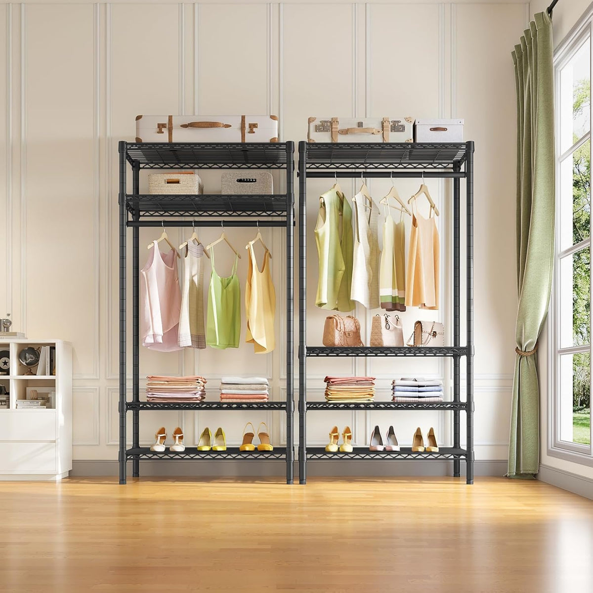 VIPEK V1 Medium Portable Garment Racks 440lbs Load Capacity, Heavy Duty Clothes Rack with 4 Tiers