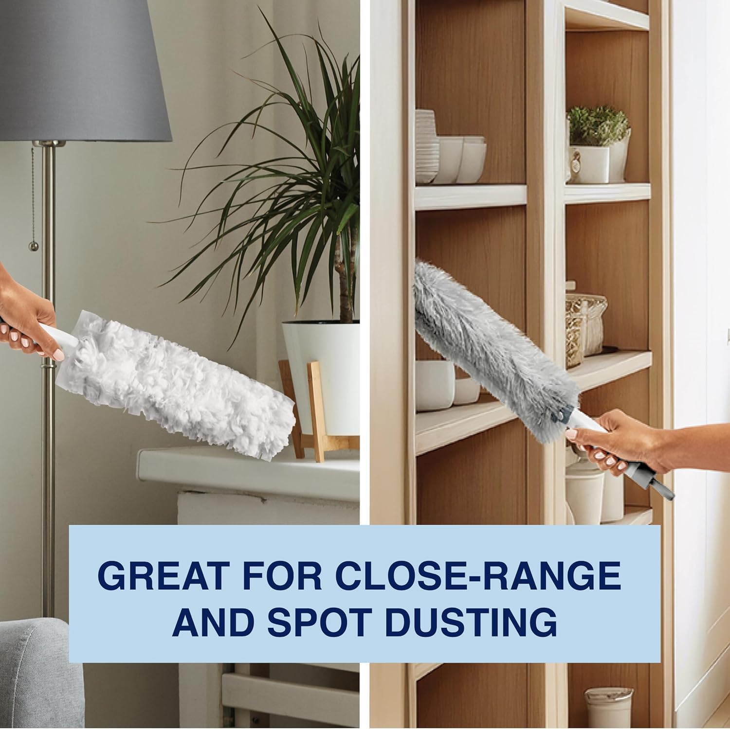 Bona High Performance Dusting System - 1 Compact Handle, 5 Disposable Dusters, & 1 Reusable Duster