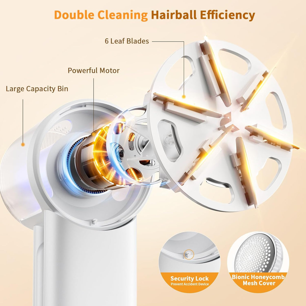 coldSky Electric Fabric Shaver & Lint Remover, Rechargeable Portable 3-Speed LED Digital Display