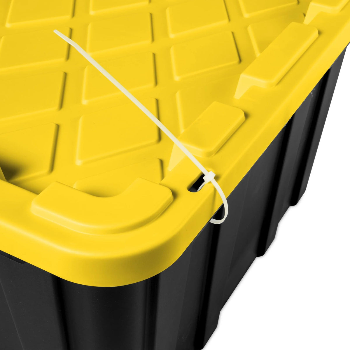 CLMSTE 6 Pack 27 Gallon Heavy Duty Storage Bins with Snap Lids, Durable Plastic Storage Totes with