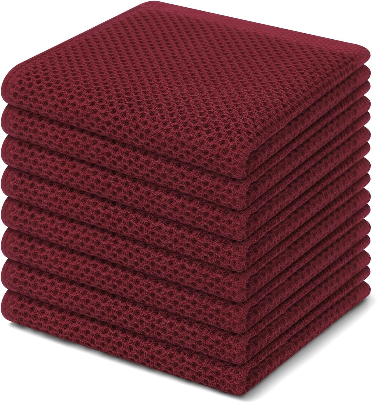 Homaxy 100% Cotton Waffle Weave Kitchen Dish Cloths, Ultra Soft Absorbent Quick Drying Dish Towels