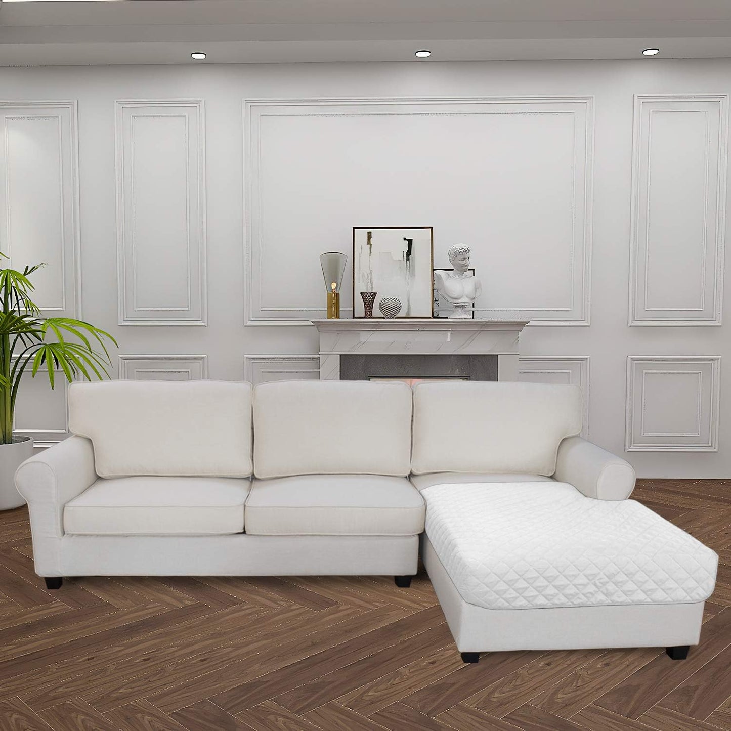 Easy-Going Sectional Couch Covers for Dogs L Shape Sofa Cover Reversible Sofa Slipcover Chaise