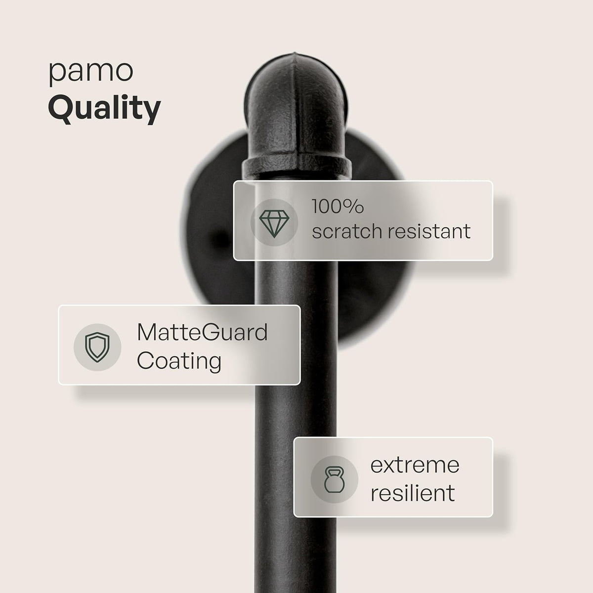 pamo Industrial Pipe Clothing Rack with Shelf - 220 lbs Capacity - Free Standing Clothes Rack and