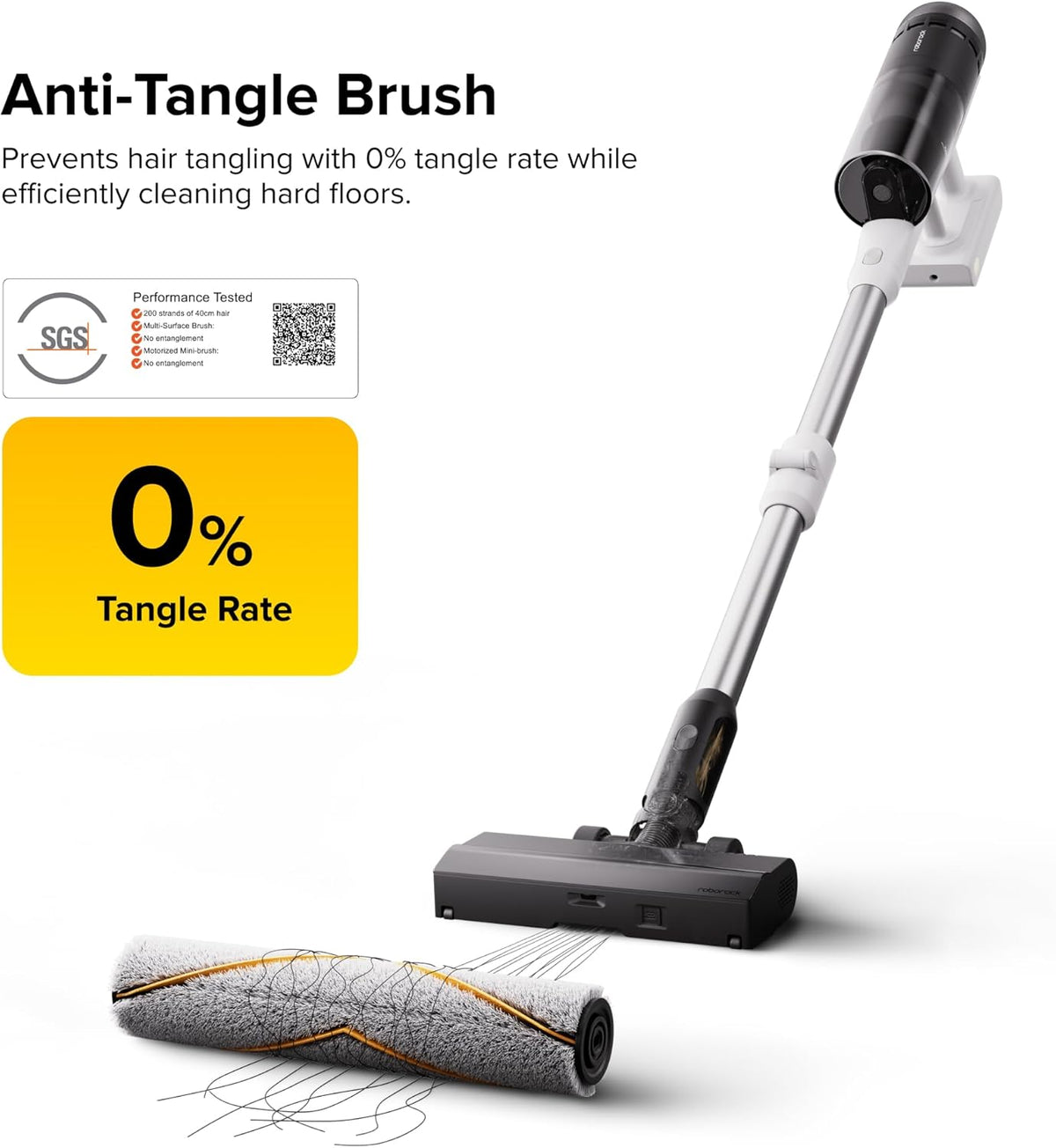 roborock H60 Pro Cordless Stick Vacuum Cleaner, 170AW Suction Power, 80-Min Runtime, 90° Bendable
