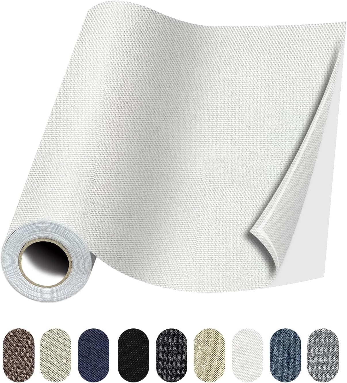 Fabric Repair Patches, 17X158 Inch Linen Repair Tape Self-Adhesive Fabric Patches Durable, DIY
