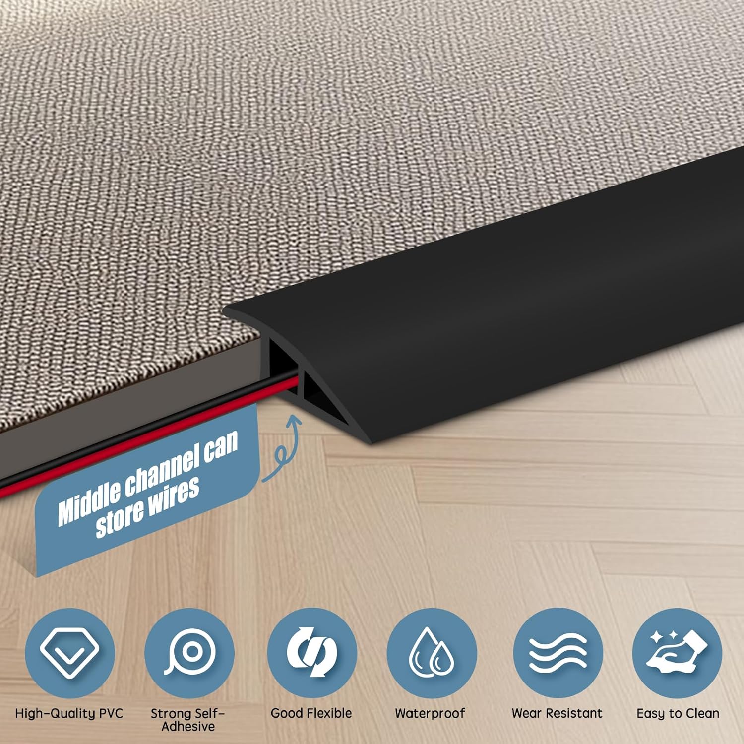 Floor Transition Strip Door Threshold 39" Floor Transition Reducer Trim on The Edges Threshold