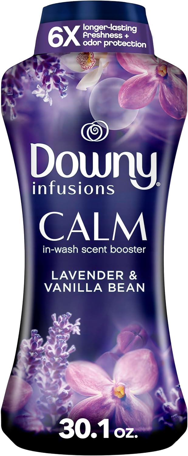 Downy Infusions In-Wash Laundry Scent Booster Beads, CALM, Soothing Lavender and Vanilla Bean
