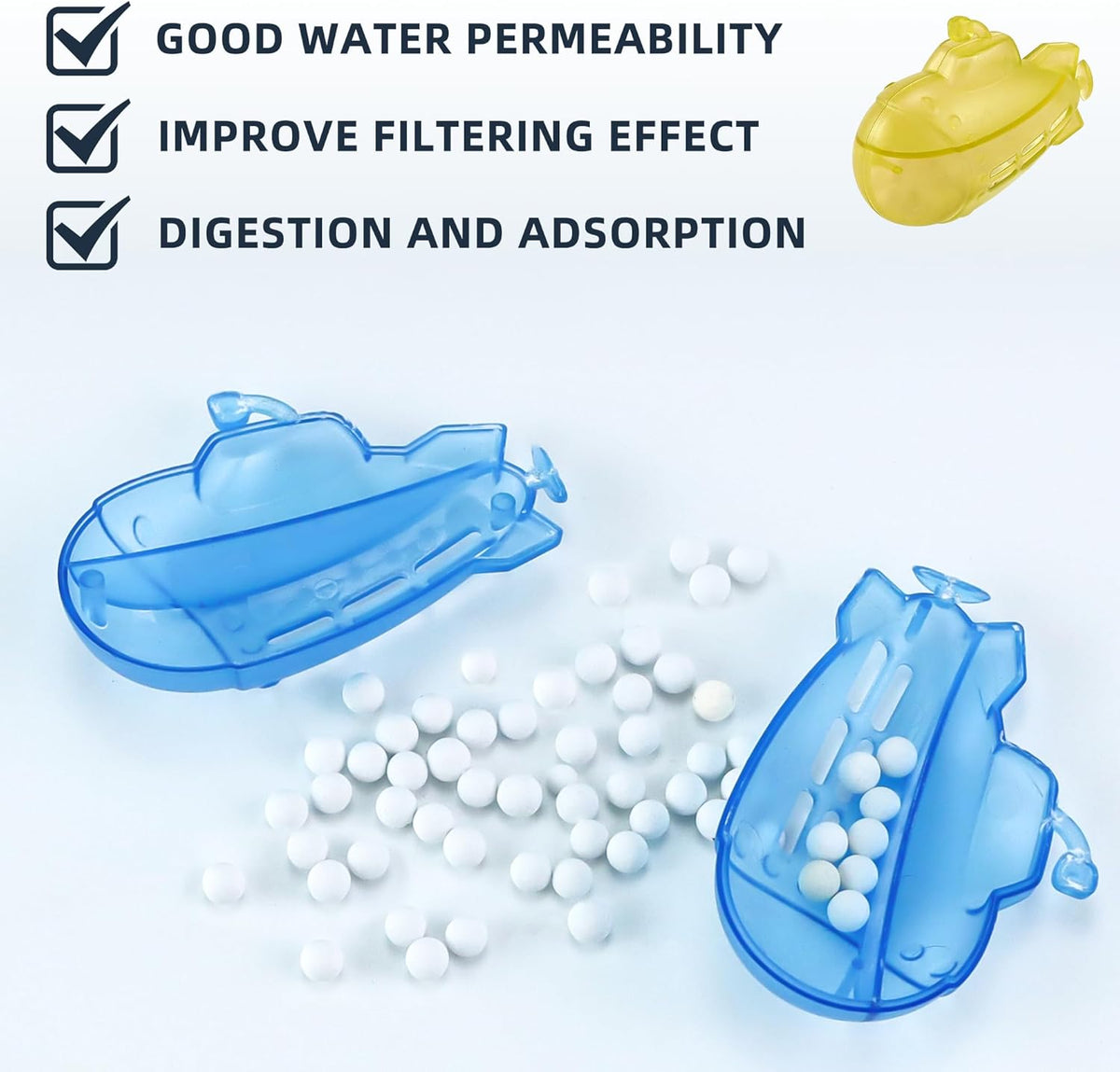 AMI PARTS Humidifier Tank Cleaner Adorable Submarine Purifie Water Soften Hard Water for Warm&Cool