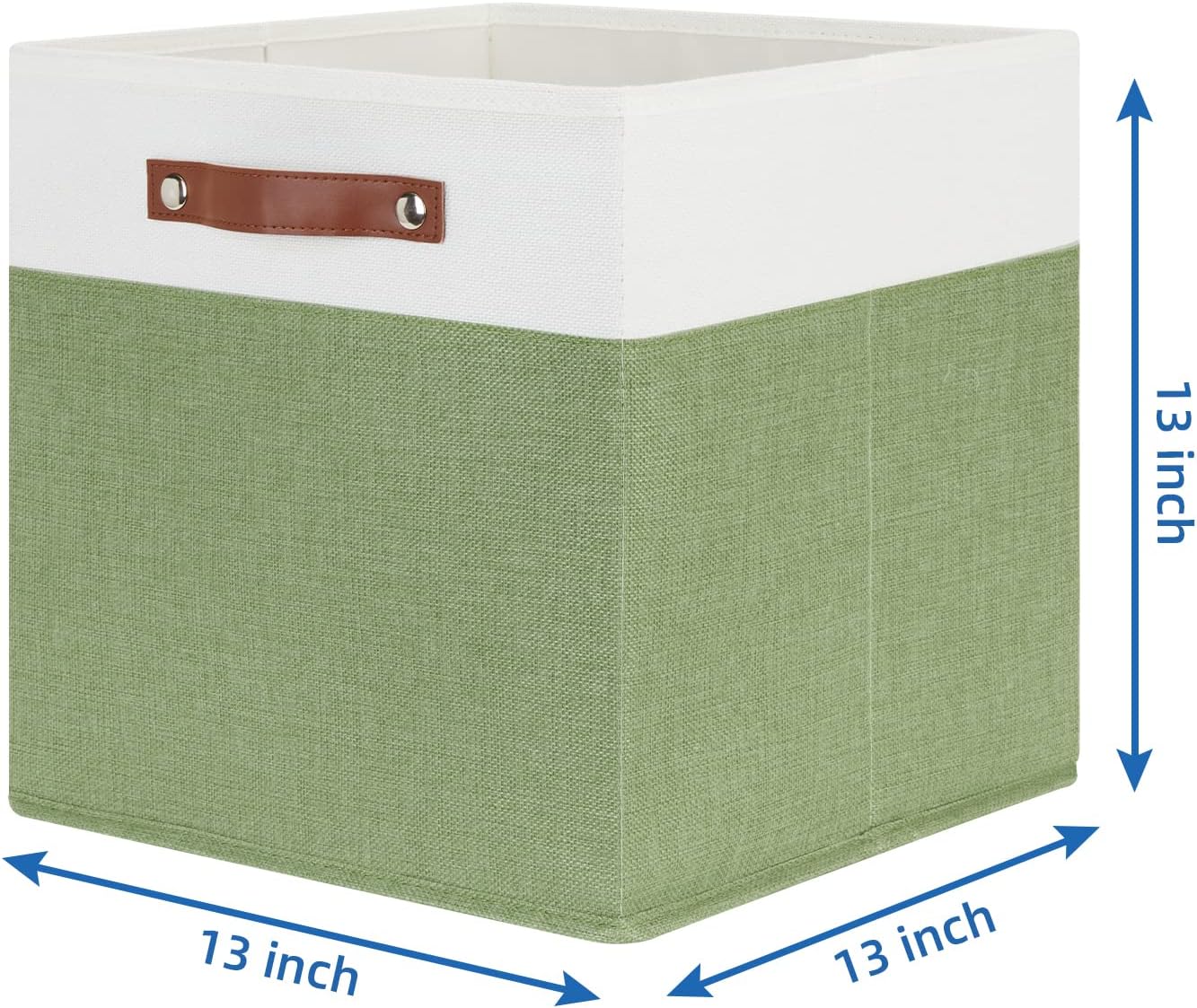 Temary 13 Inch Cube Storage Bin 4 Pack Fabric Storage Cubes Fabric Storage Bin for Shelf, Cube