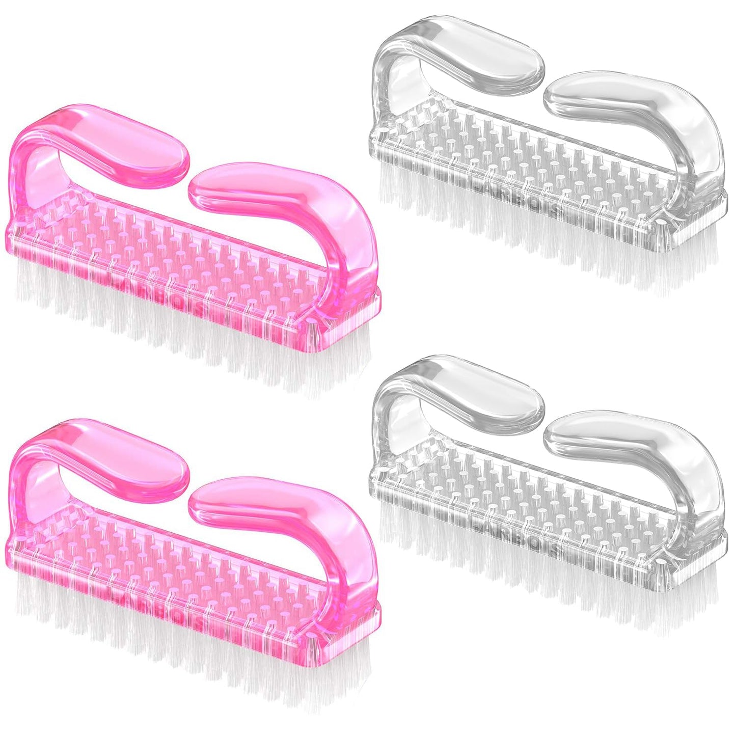 Handle Grip Nail Brush, Hand Fingernail Brush Cleaner Scrubbing Kit Pedicure for Toes and Nails Men
