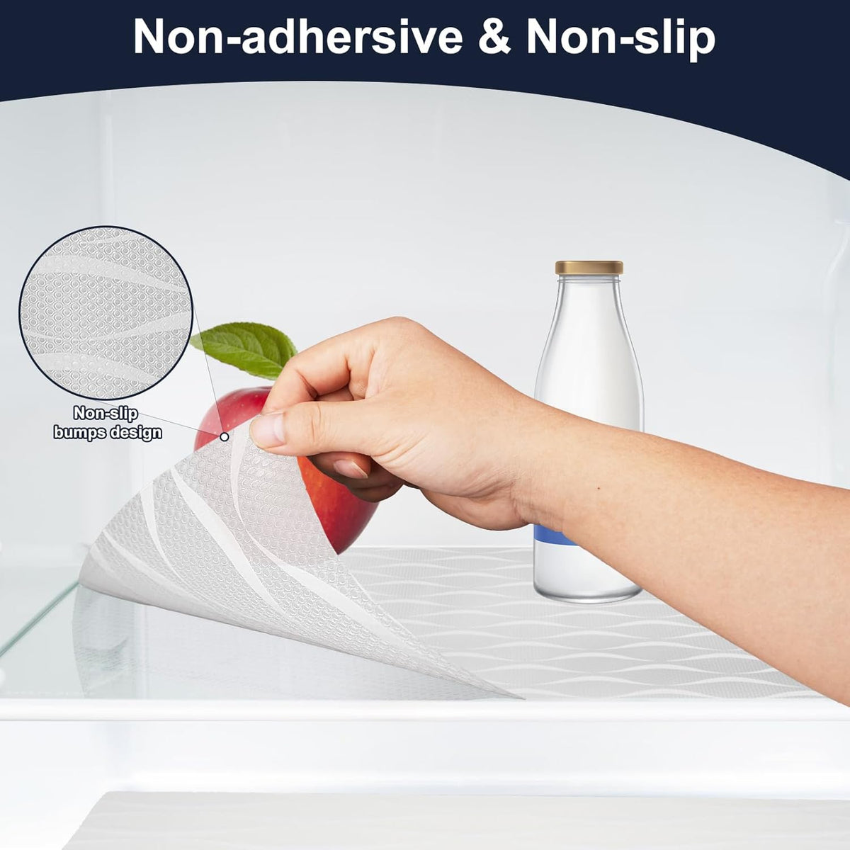Shelf Liner, Waterproof Refragerator Liner, Drawer Liners for Kitchen Cabinet, Bathroom Sink Mat No