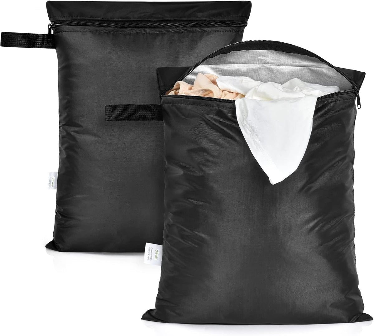 OTraki 12x16 inch Wet Bag 2Pcs Waterproof Swim Bag for Wet Clothes Small Swimsuit Dirty Clothes