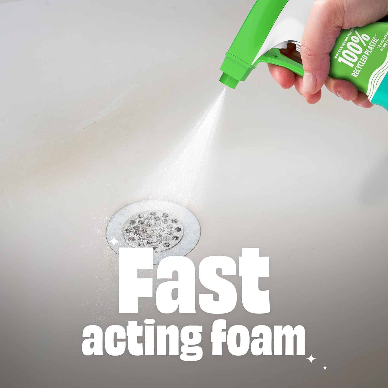 Scrubbing Bubbles Easy Clean Foaming Multipurpose Bathroom Cleaner Spray, Bottle Made from 100%