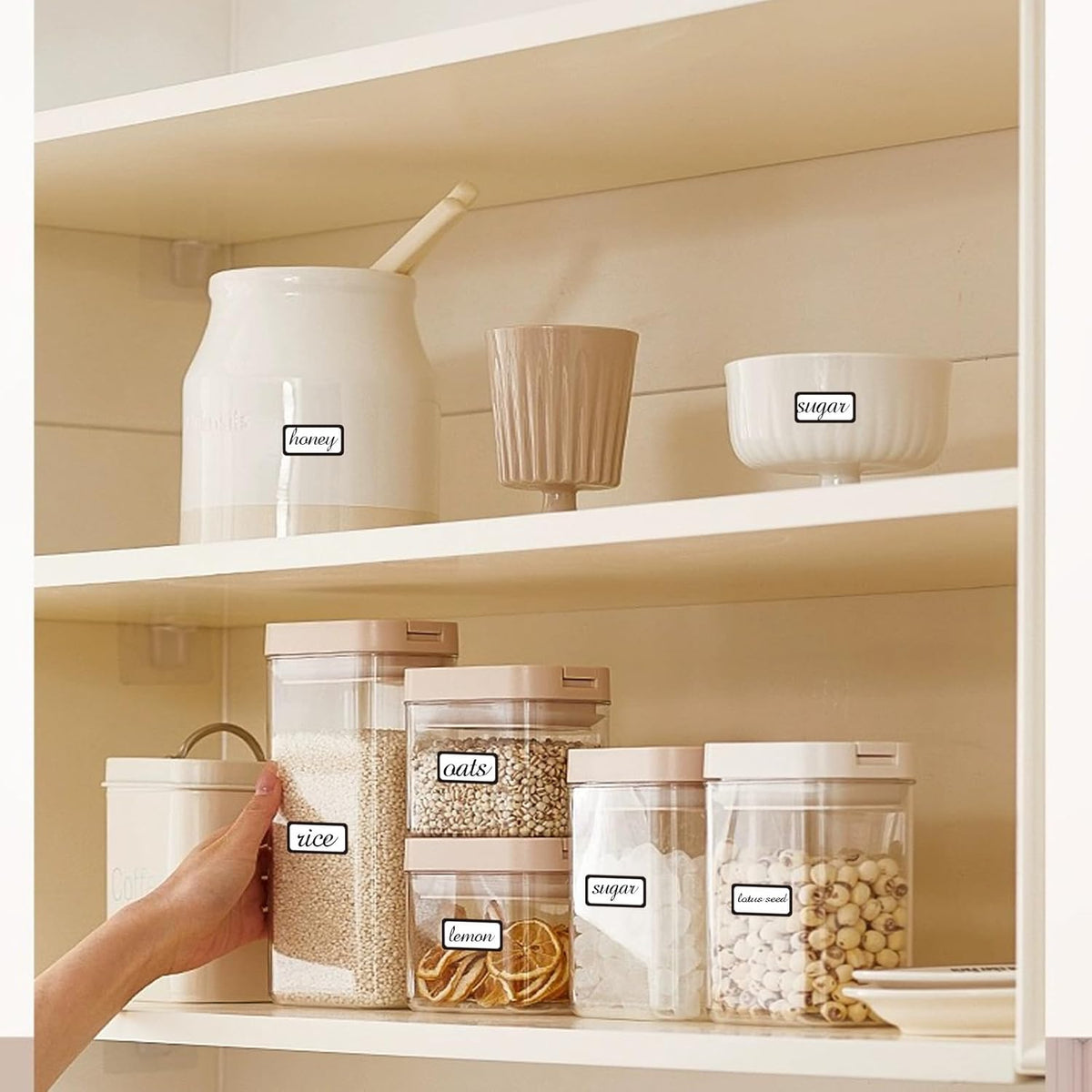 STARLIBOO Removable Labels, Blank Freezer Labels for Food Containers, 1x2 Inch Freezer Stickers