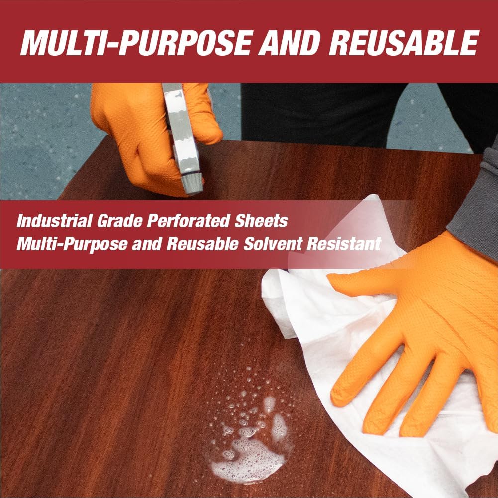 26029 Prep Wipe WHITE Lint Free Cleaning Towels Pack of 300 Sheets, 10" x 14" (1 Box)